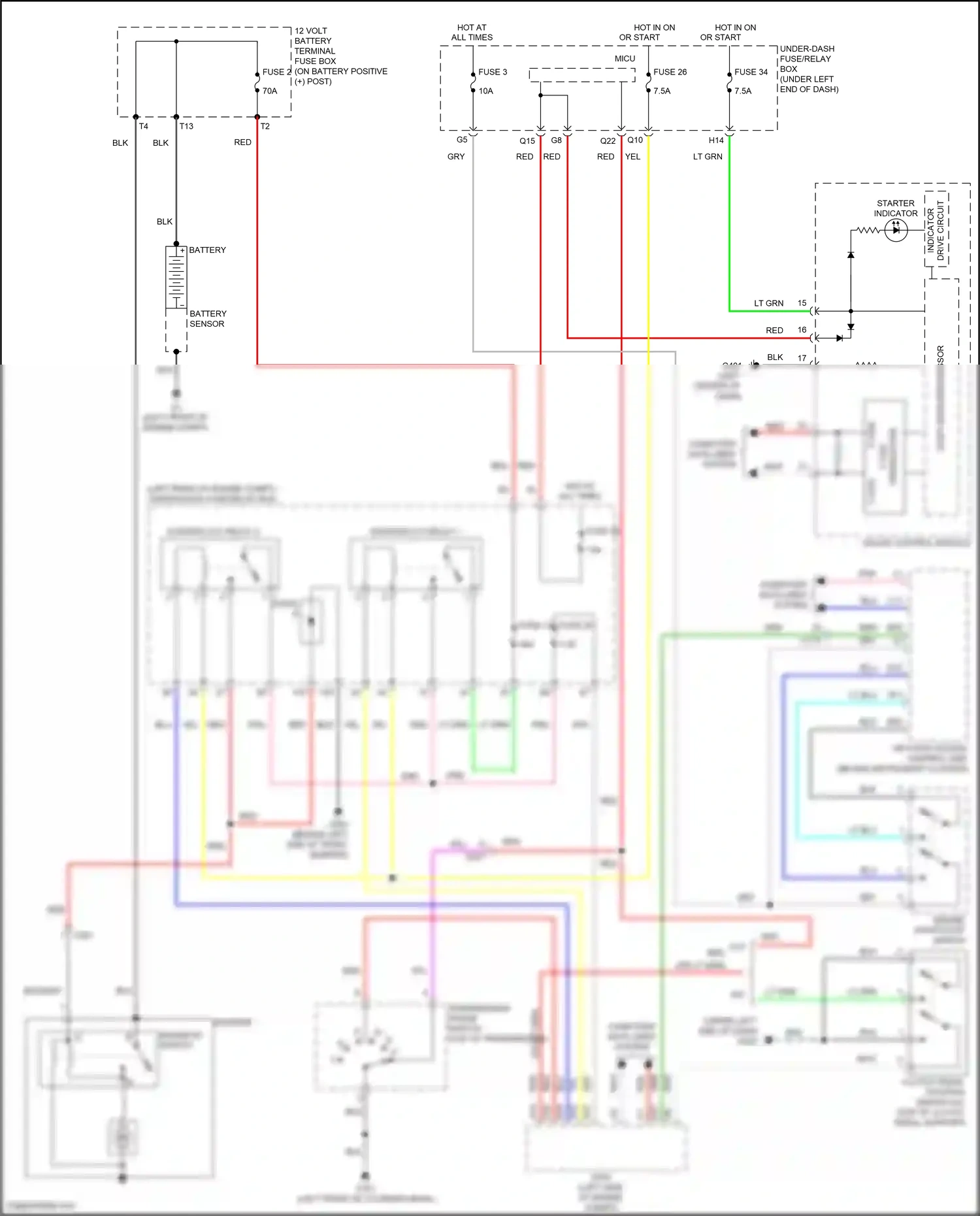Wiring diagram lt blu for Honda Jazz GK (2015-2017) (47 of 61)