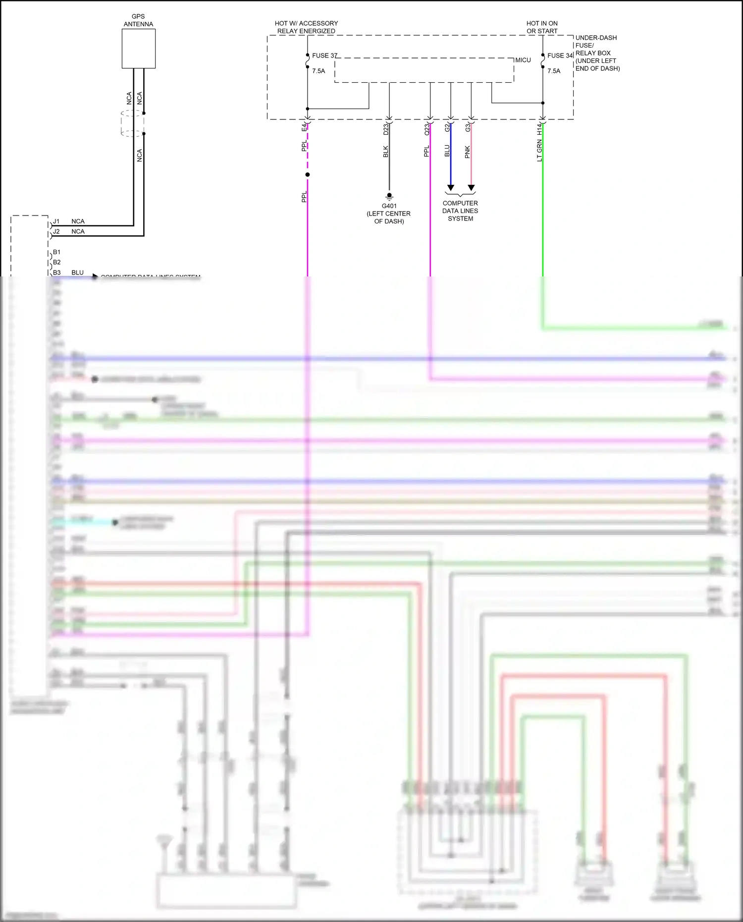 Wiring diagram lt blu for Honda Jazz GK (2015-2017) (25 of 61)