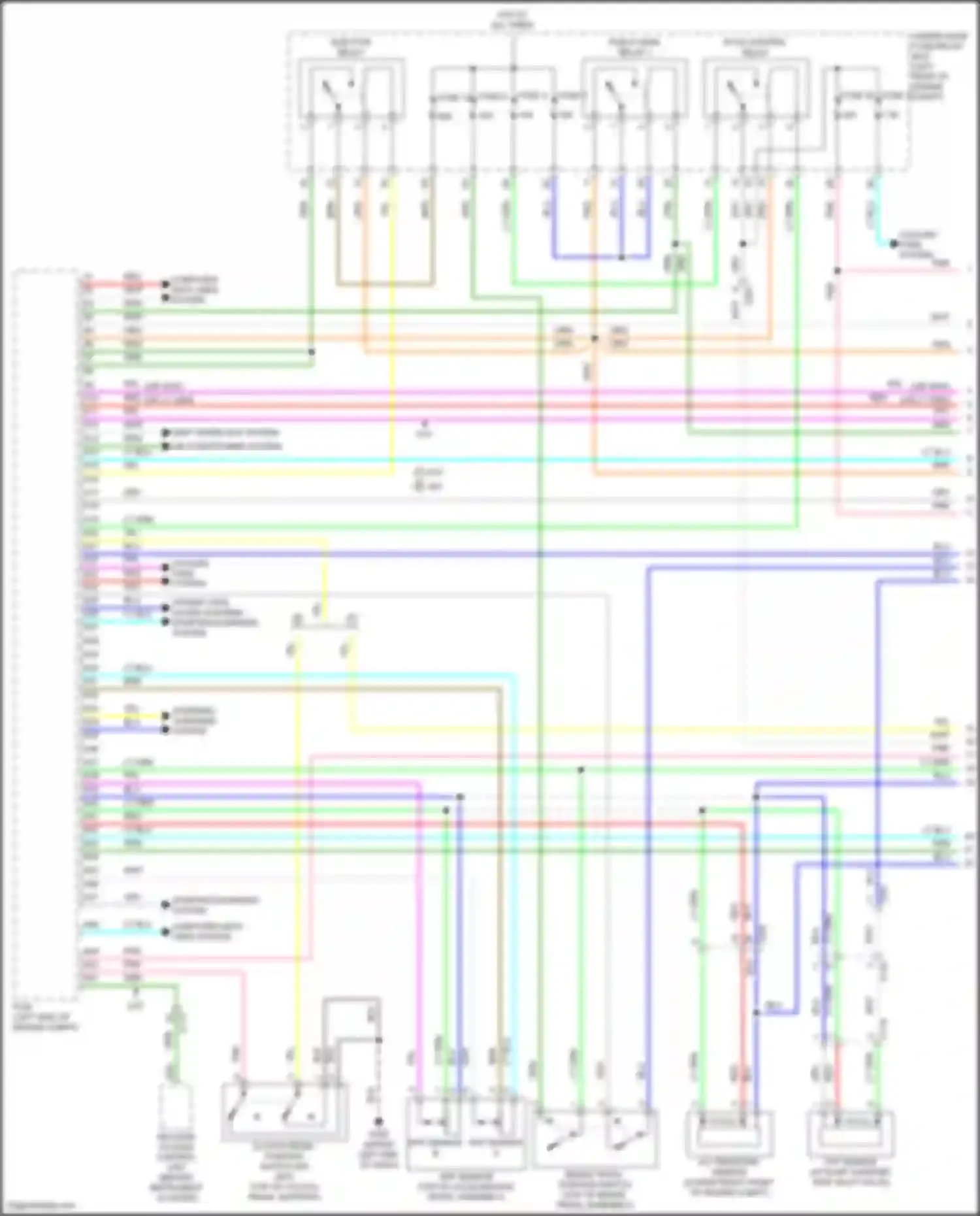 Wiring diagram power tops, sound systems for Honda Jazz GK (2015-2017) (1 of 1)