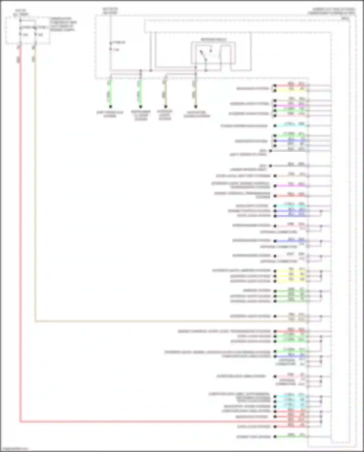 Wiring diagram power tops system for Honda Jazz GK (2015-2017) (1 of 1)