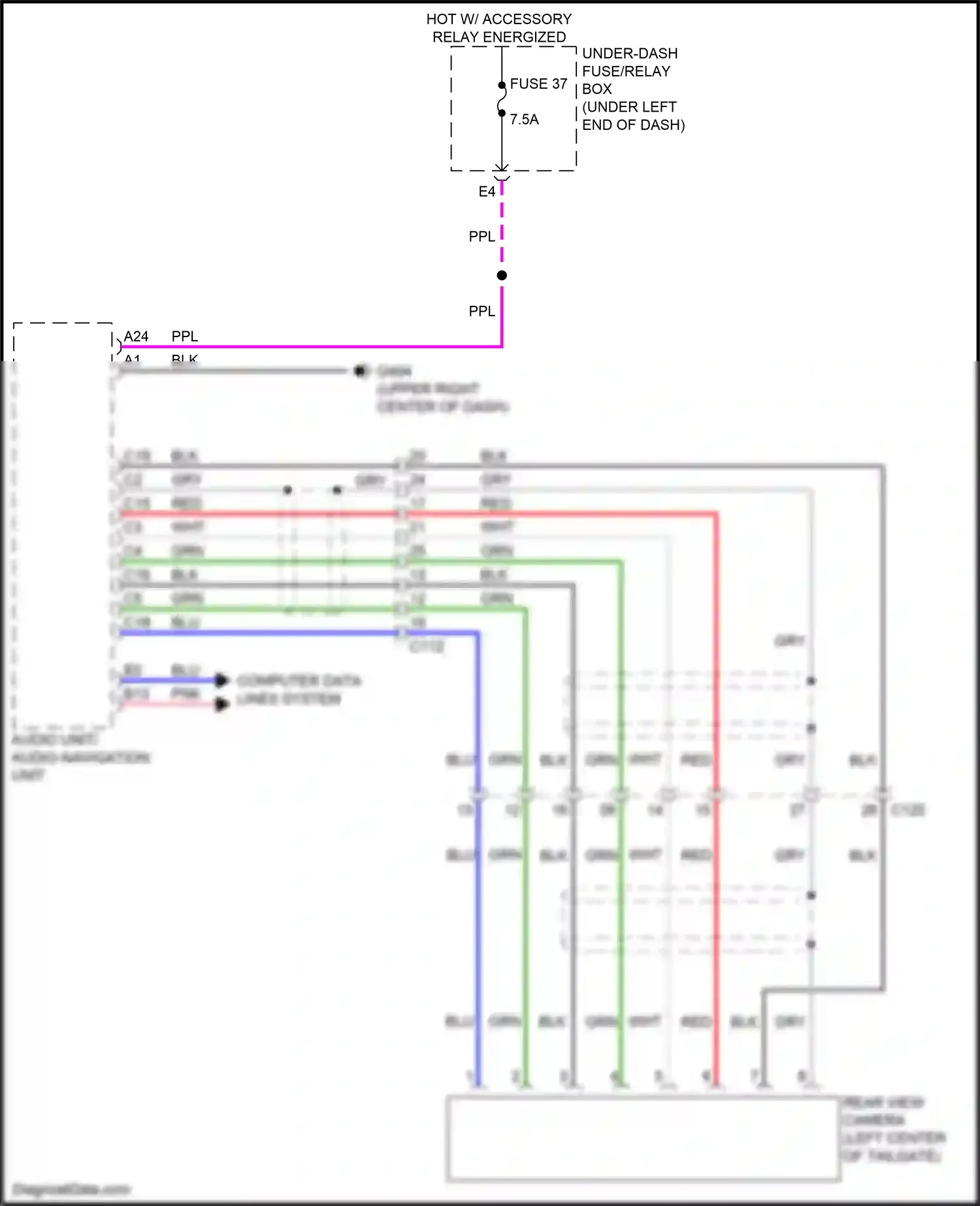 Honda Jazz GK (2015-2017) red wiring diagram  (29 of 80)