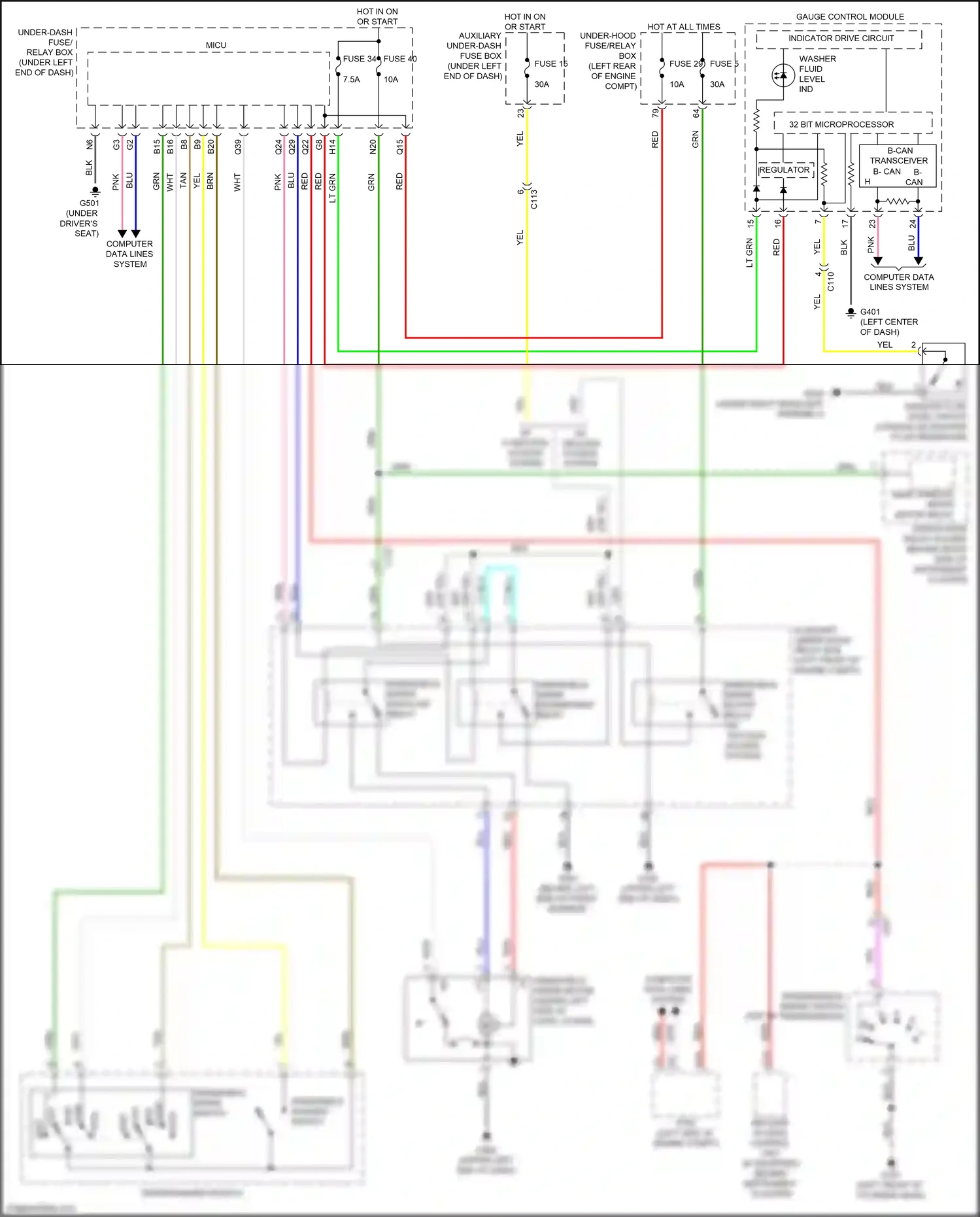 Honda Jazz GK (2015-2017) red wiring diagram  (23 of 80)