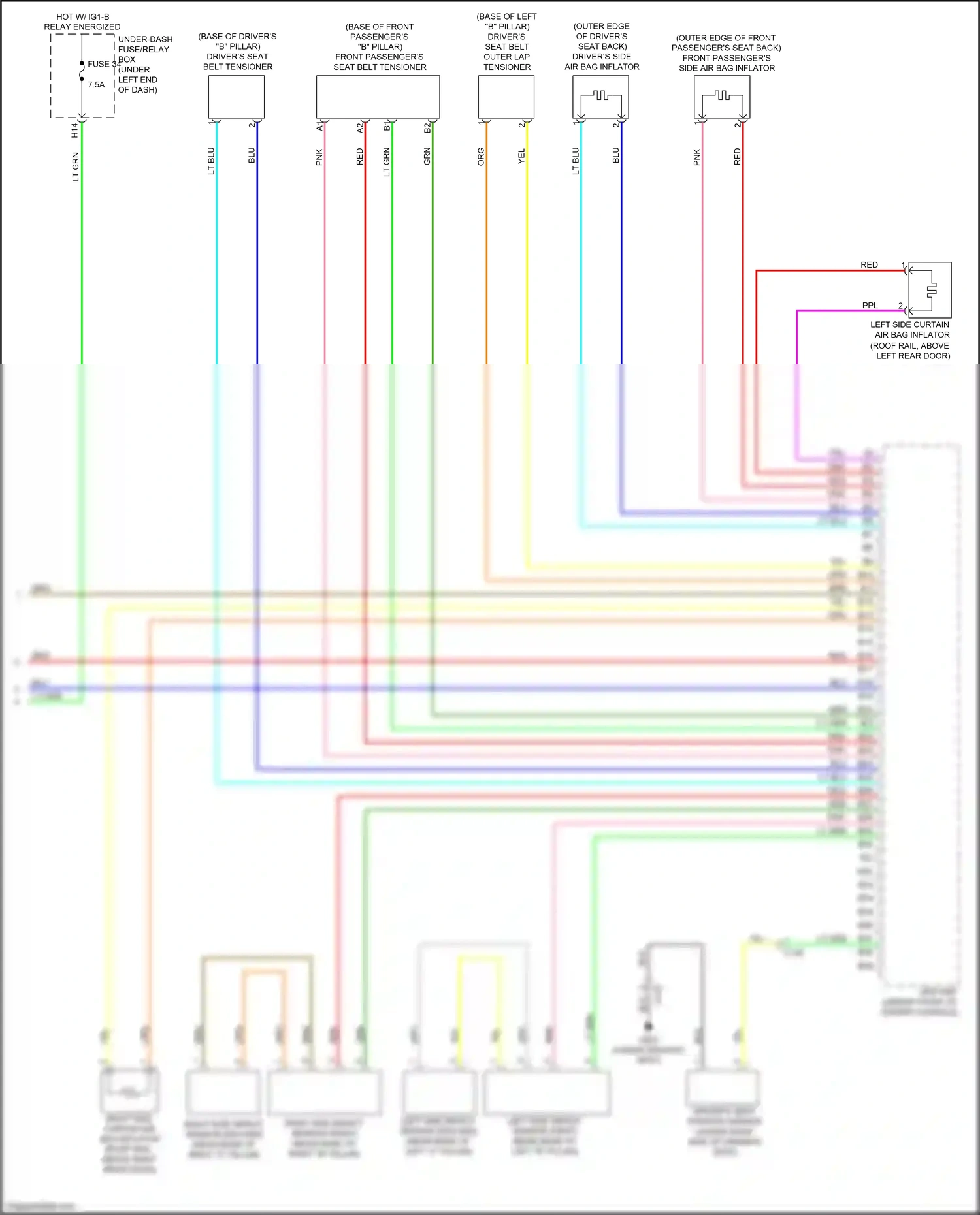 Wiring diagram relay energized for Honda Jazz GK (2015-2017) (3 of 5)
