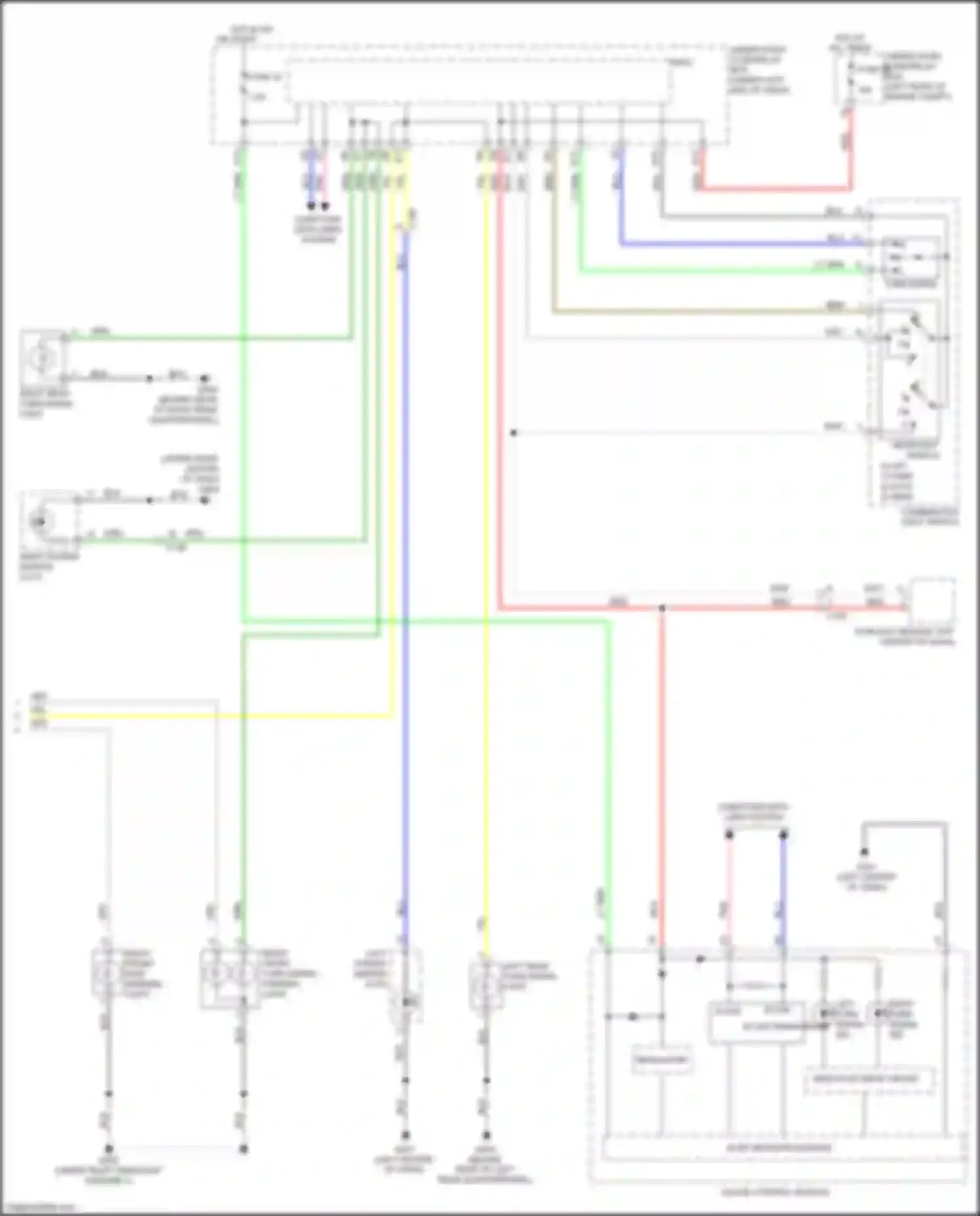 Wiring diagram right front turn signal/ parking light for Honda Jazz GK (2015-2017) (1 of 2)