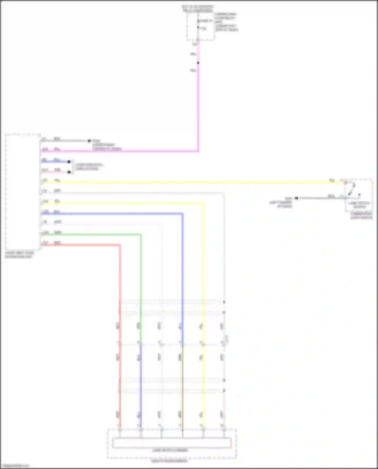 Wiring diagram right power mirror for Honda Jazz GK (2015-2017) (4 of 5)