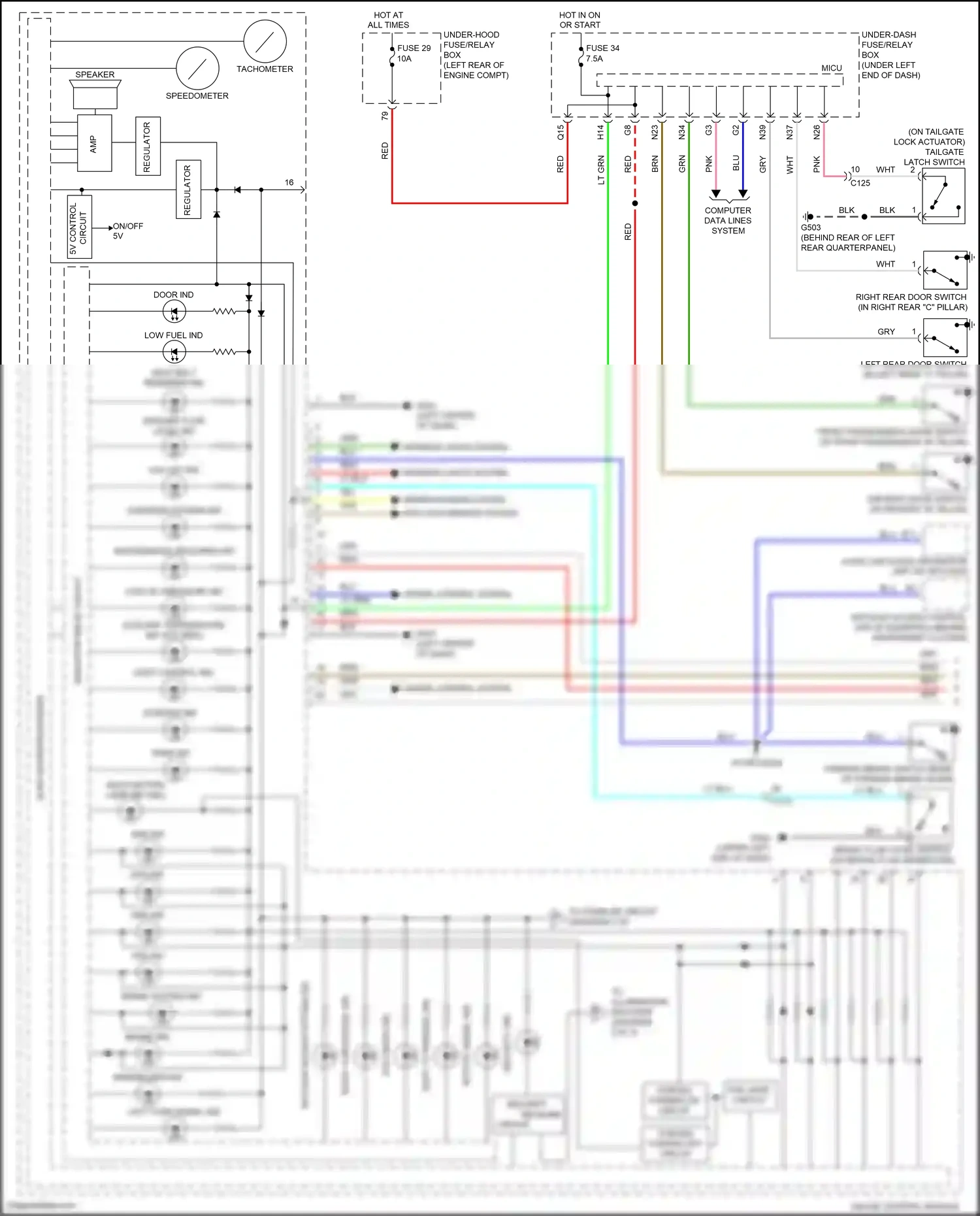 Honda Jazz GK (2015-2017) starter ind wiring diagram  (1 of 1)