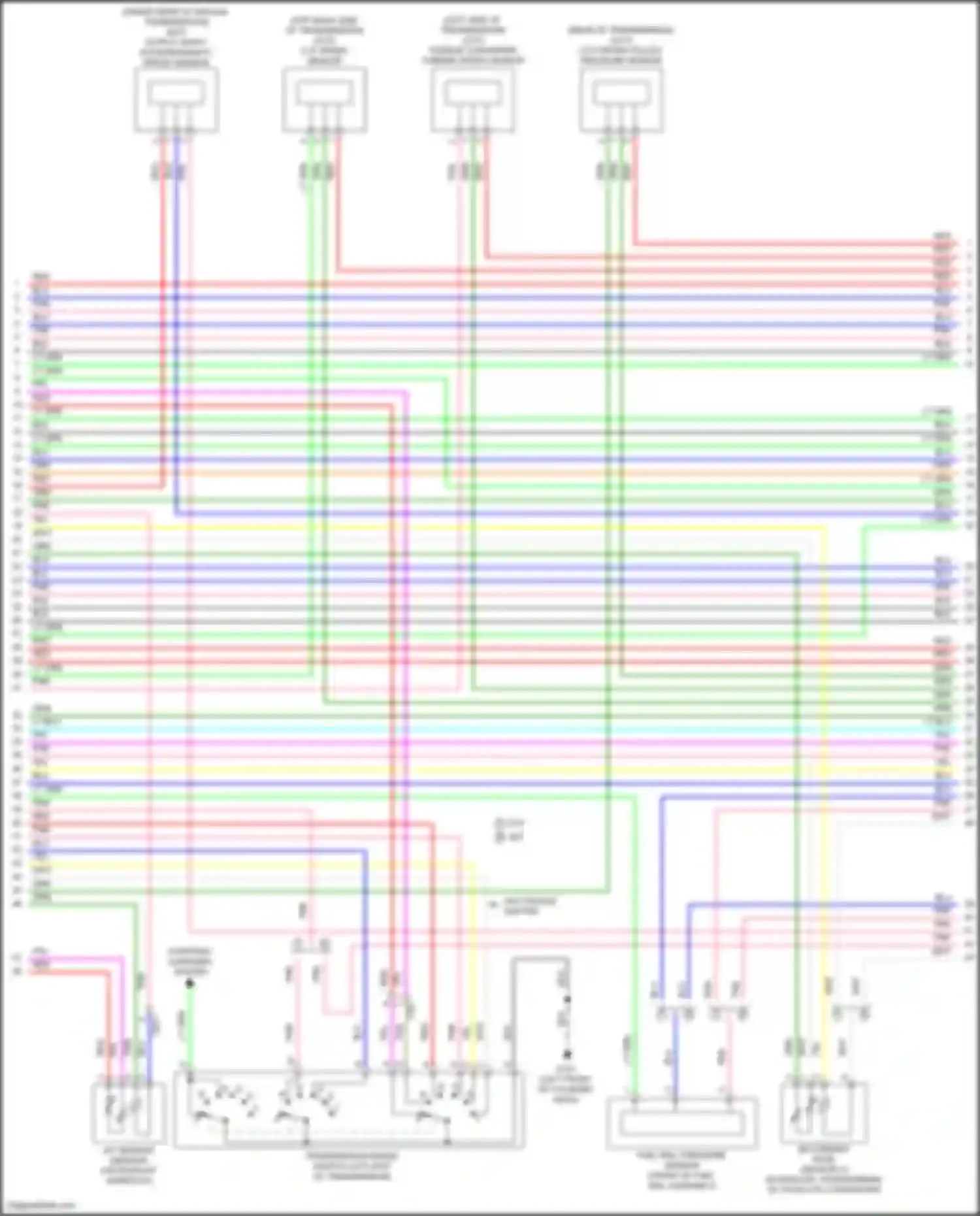 Wiring diagram torque converter turbine speed sensor for Honda Jazz GK (2015-2017) (2 of 2)