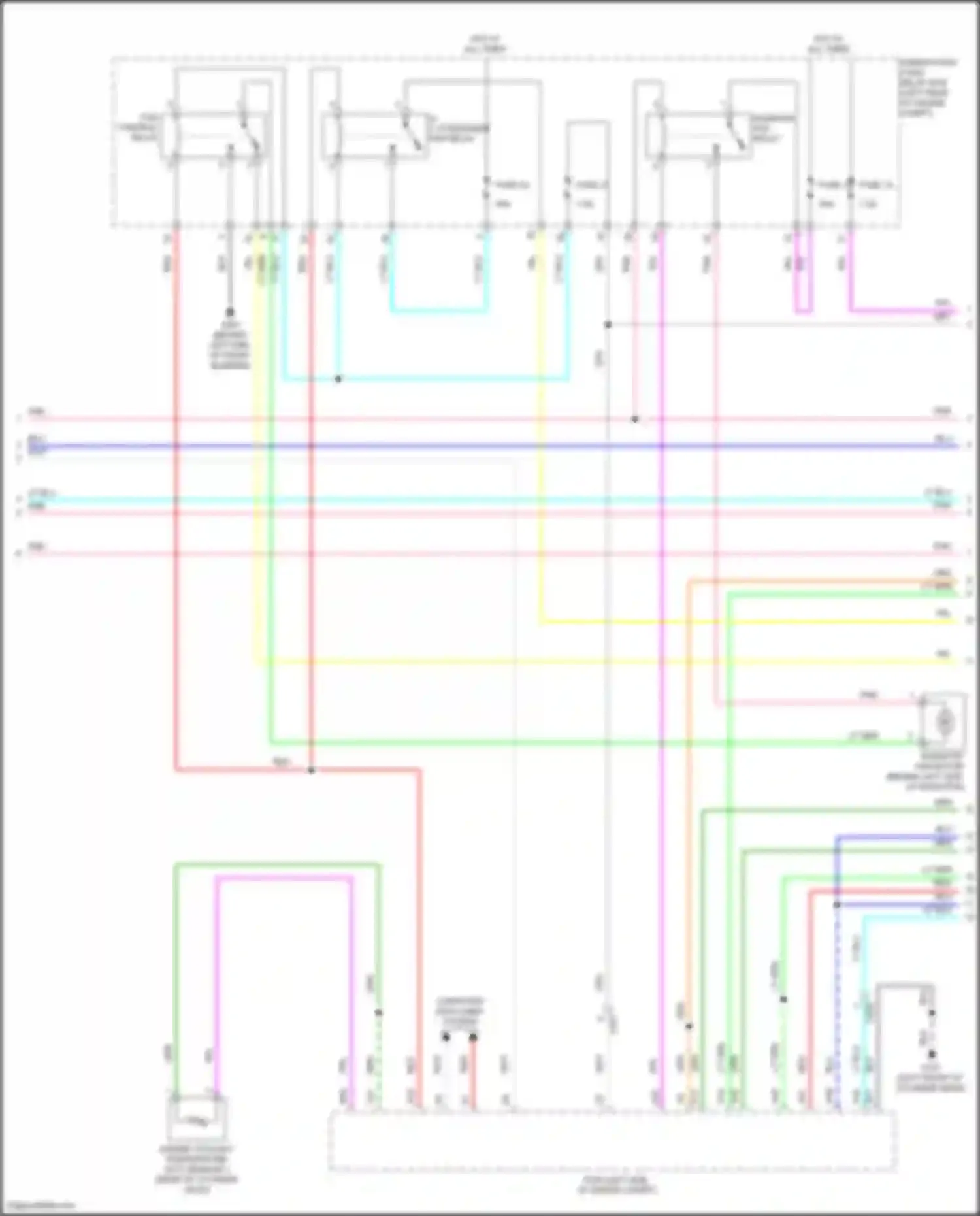 Wiring diagram under- hood fuse/ relay box for Honda Jazz GK (2015-2017) (4 of 5)