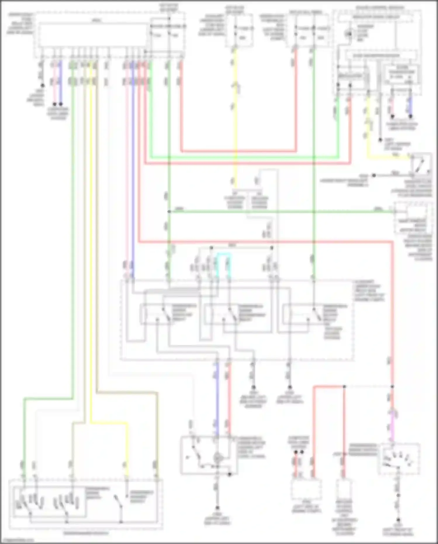 Wiring diagram under-hood fuse/relay box for Honda Jazz GK (2015-2017) (16 of 35)