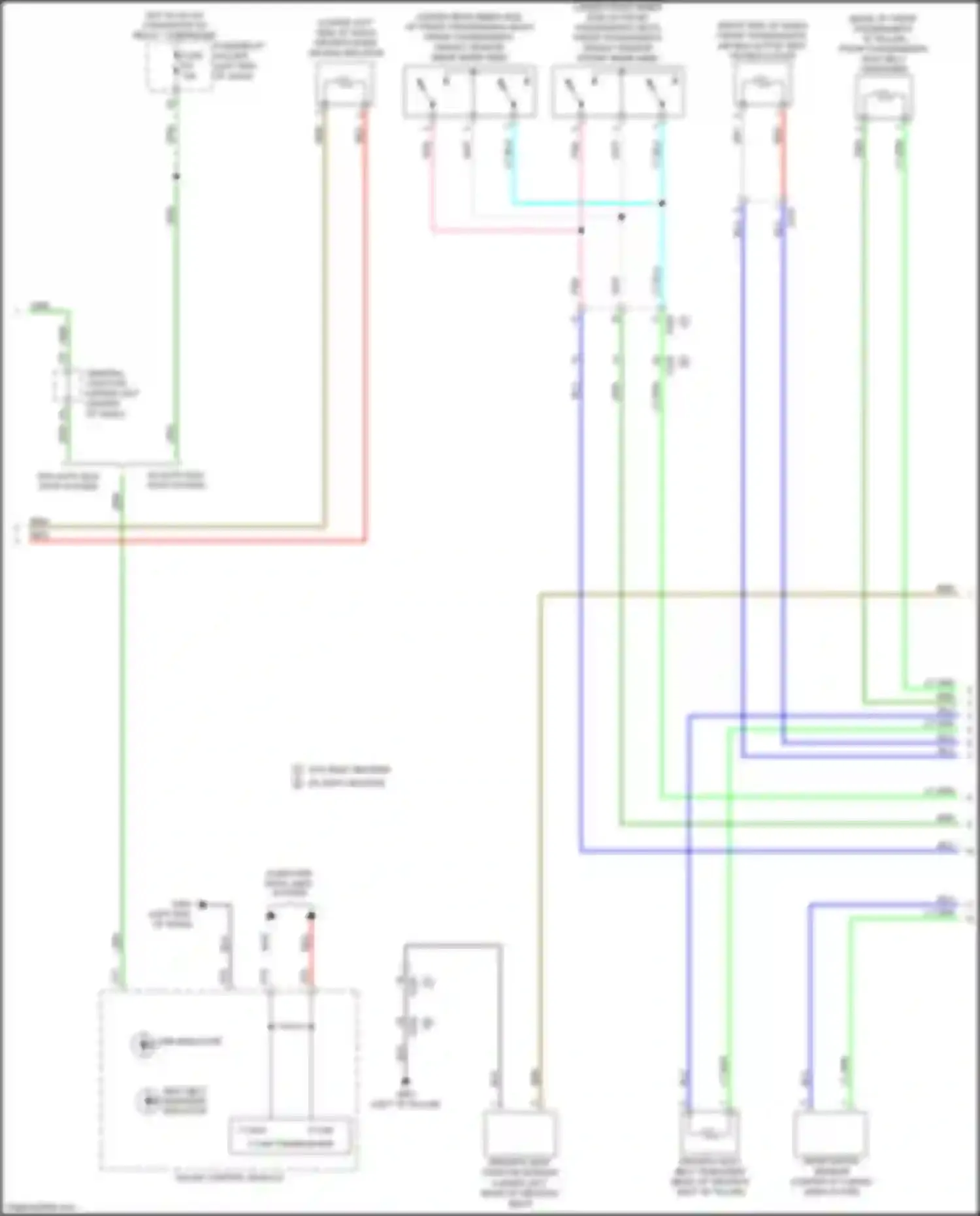 Odyssey (North America) Honda V facelift (2017-2020): Supplemental restraints circuit (2 of 3)