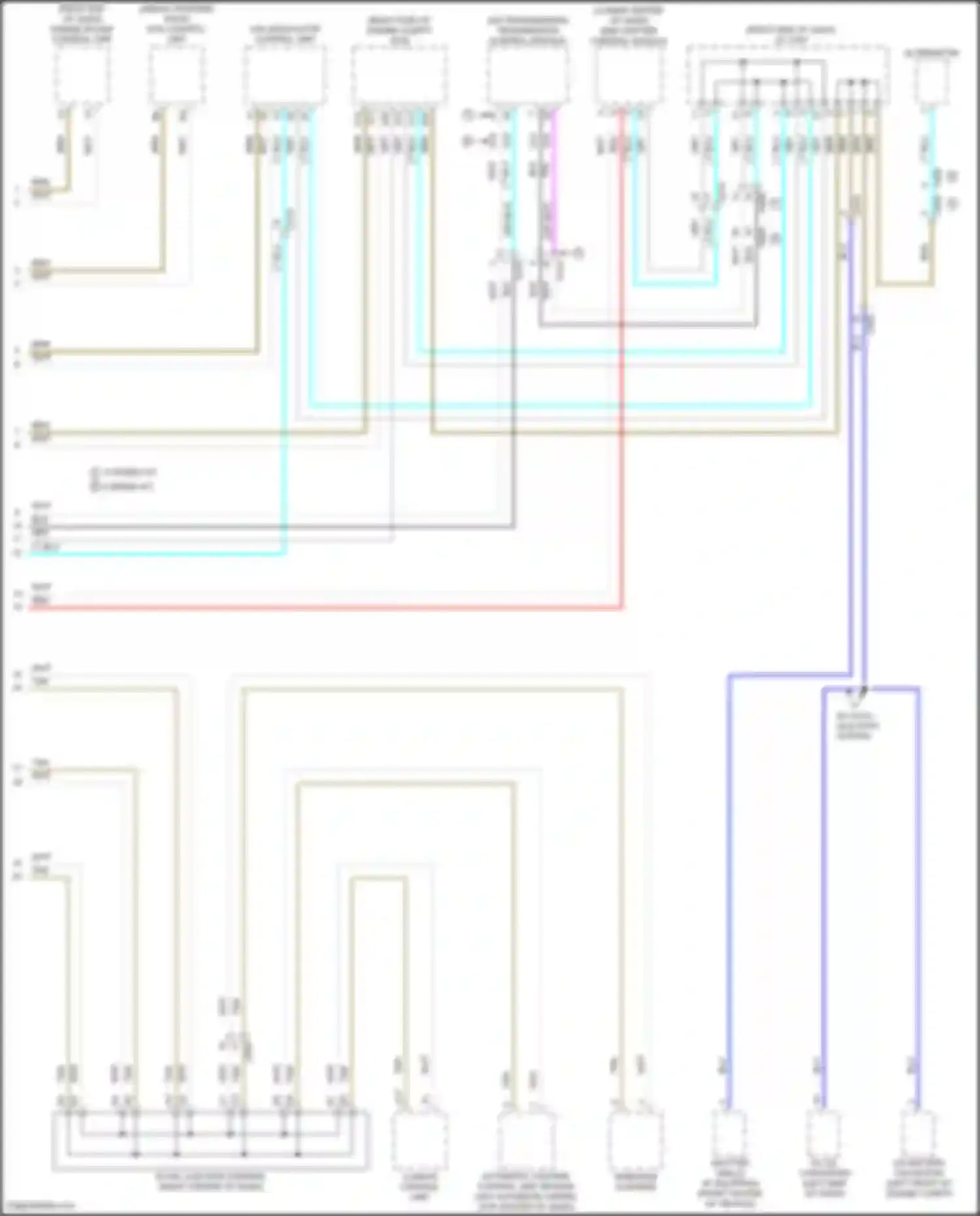 Wiring diagram automatic lighting control unit-sensor for Honda Odyssey (North America) V facelift (2017-2020) (2 of 5)