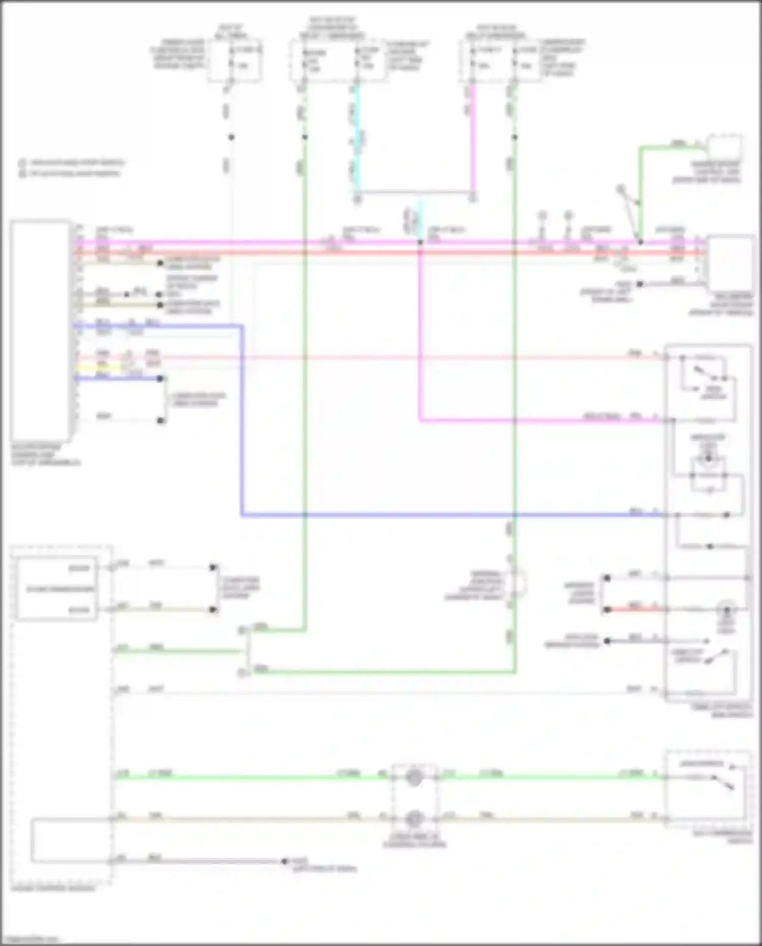 Wiring diagram cmbs off switch/ rdm switch for Honda Odyssey (North America) V facelift (2017-2020) (4 of 6)
