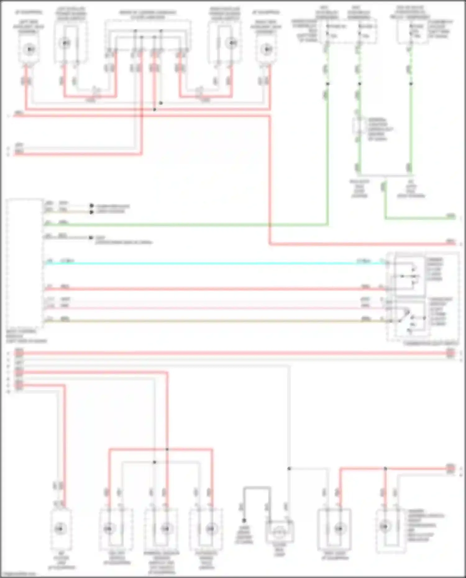 Wiring diagram combination light switch for Honda Odyssey (North America) V facelift (2017-2020) (6 of 7)