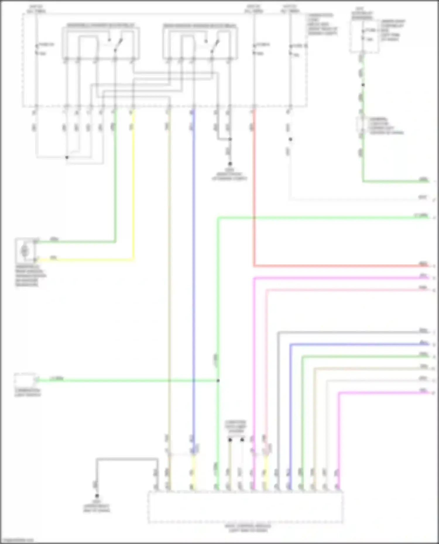Wiring diagram computer data lines system for Honda Odyssey (North America) V facelift (2017-2020) (24 of 86)