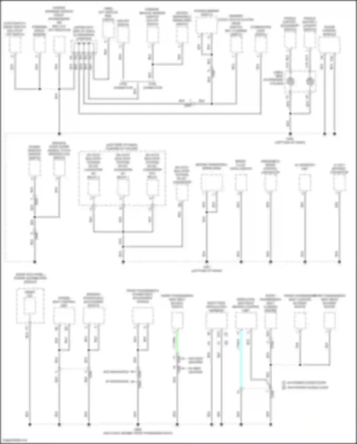 Wiring diagram driver's door outer handle touch sensor/lock switch for Honda Odyssey (North America) V facelift (2017-2020) (2 of 3)