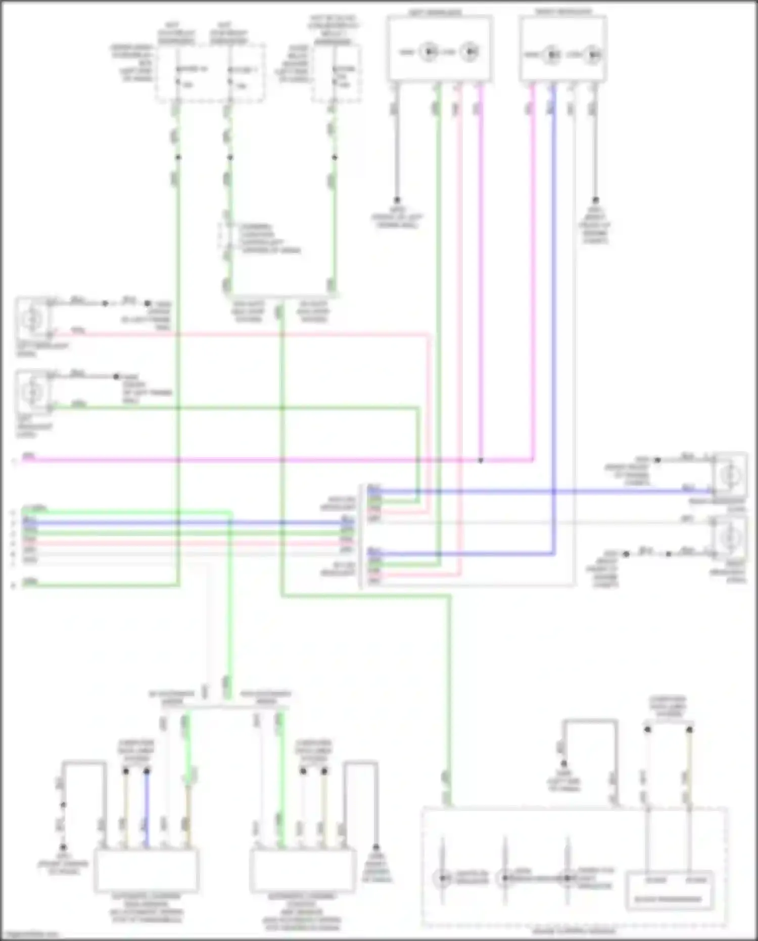 Wiring diagram front fog light indicator for Honda Odyssey (North America) V facelift (2017-2020) (1 of 2)