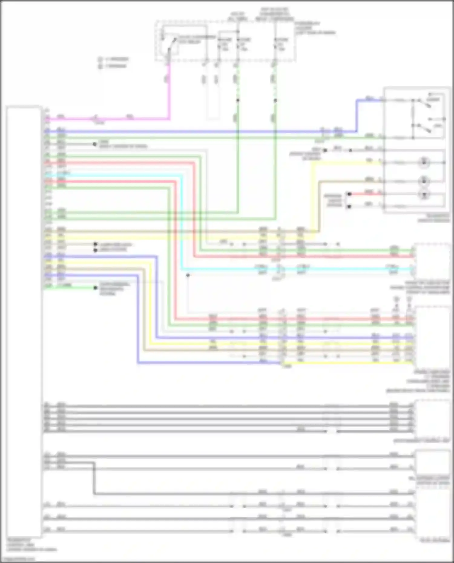 Wiring diagram front hfl-anc/active sound control microphone for Honda Odyssey (North America) V facelift (2017-2020) (1 of 1)