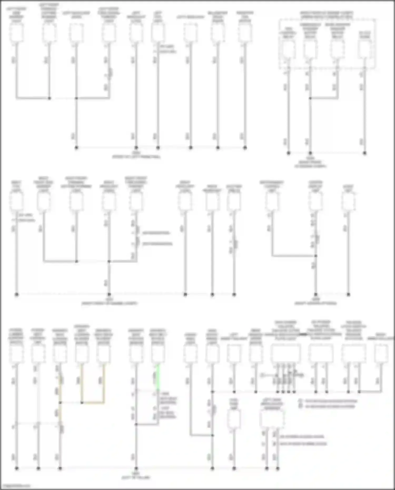Wiring diagram left front parking/ daytime running light for Honda Odyssey (North America) V facelift (2017-2020) (2 of 2)