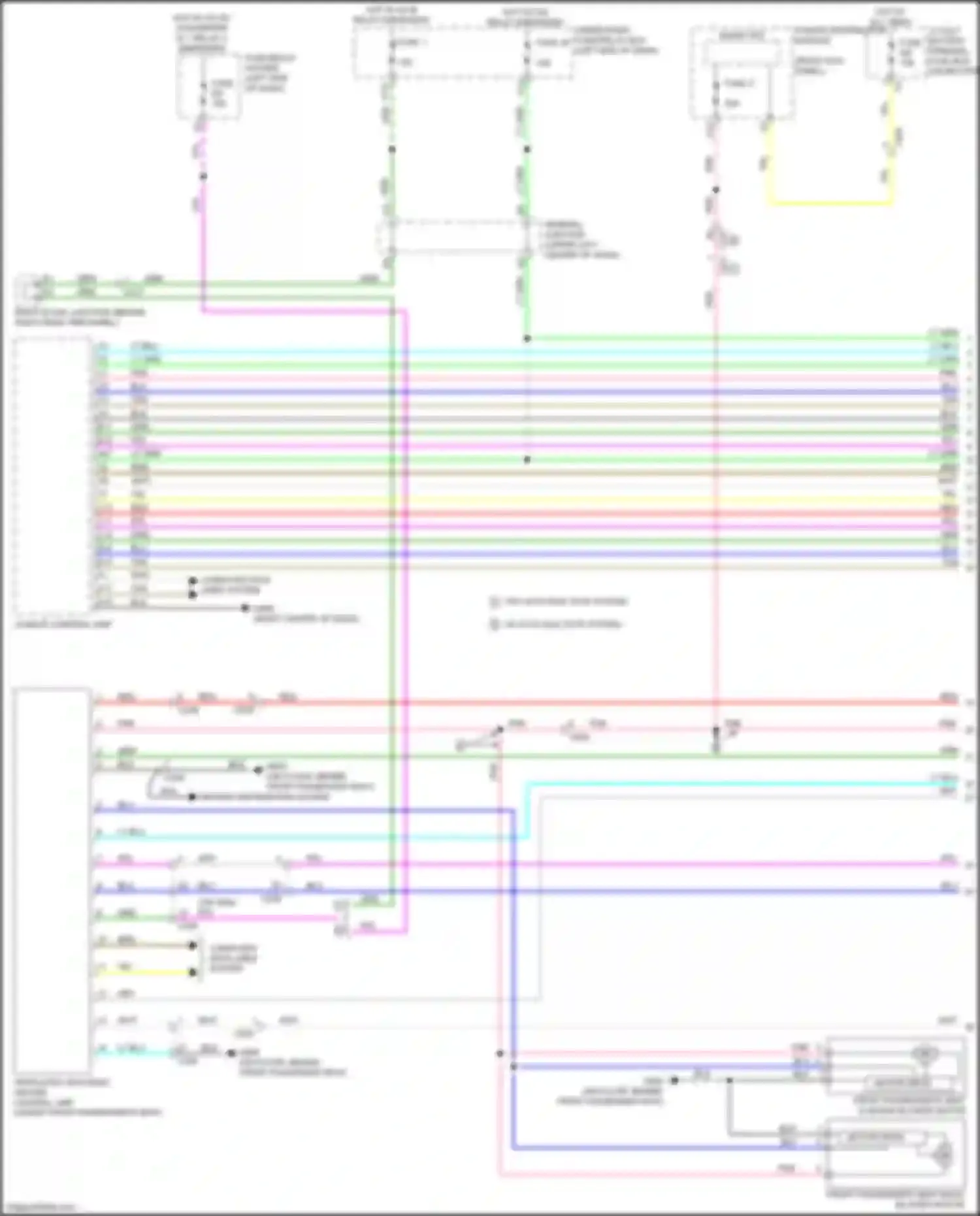 Wiring diagram power distribution module for Honda Odyssey (North America) V facelift (2017-2020) (12 of 16)