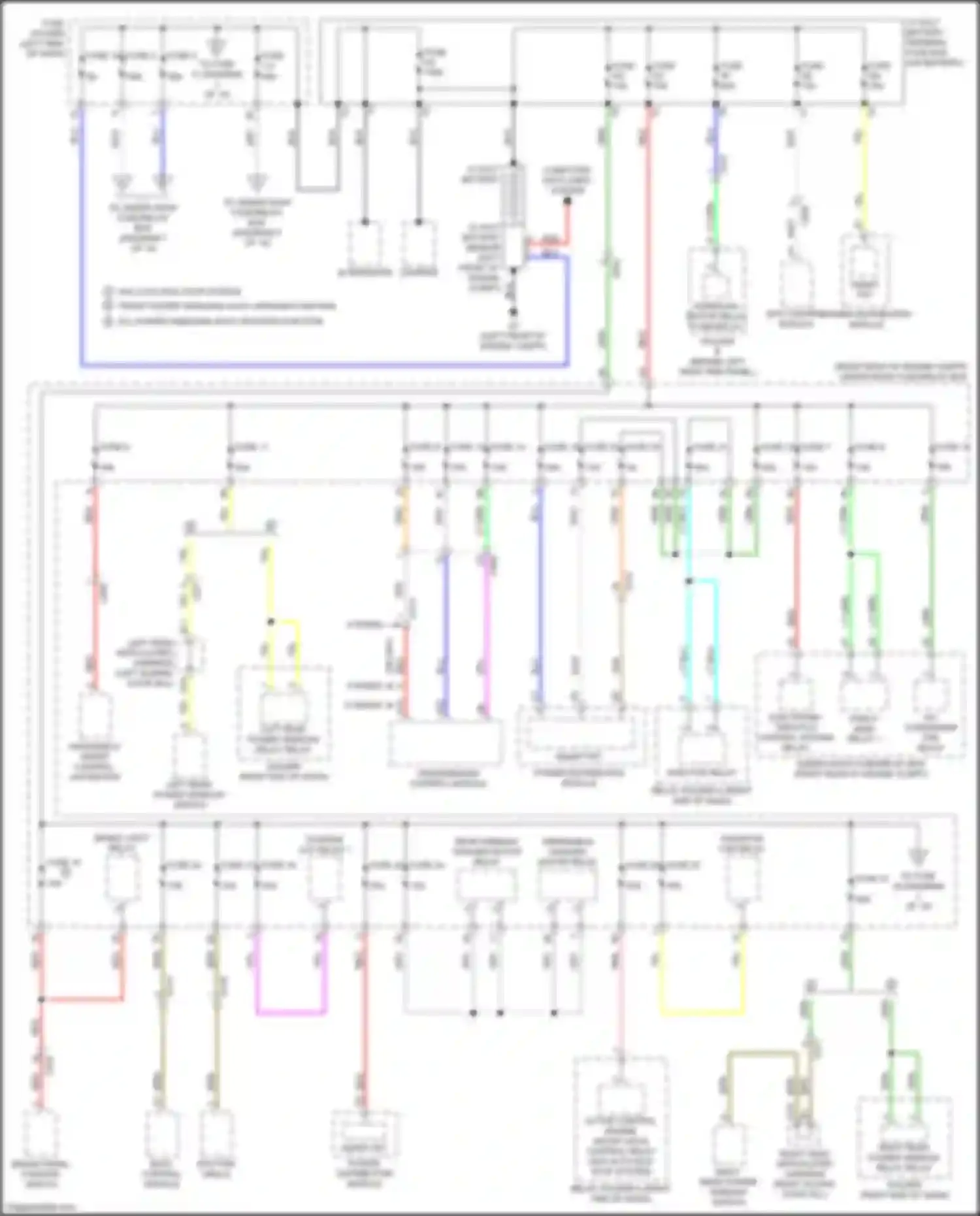 Wiring diagram power distribution module for Honda Odyssey (North America) V facelift (2017-2020) (8 of 16)