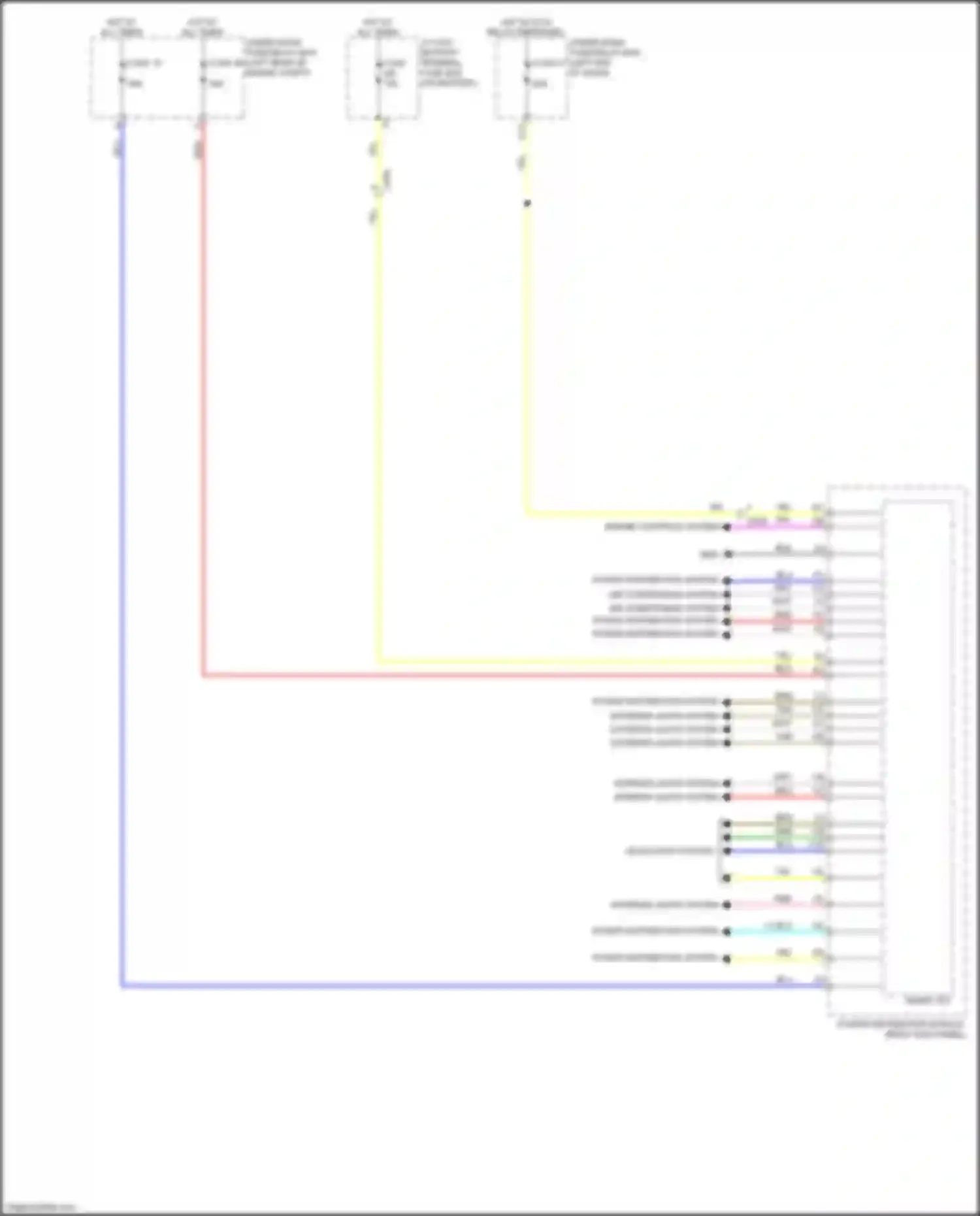 Wiring diagram power distribution system for Honda Odyssey (North America) V facelift (2017-2020) (8 of 12)