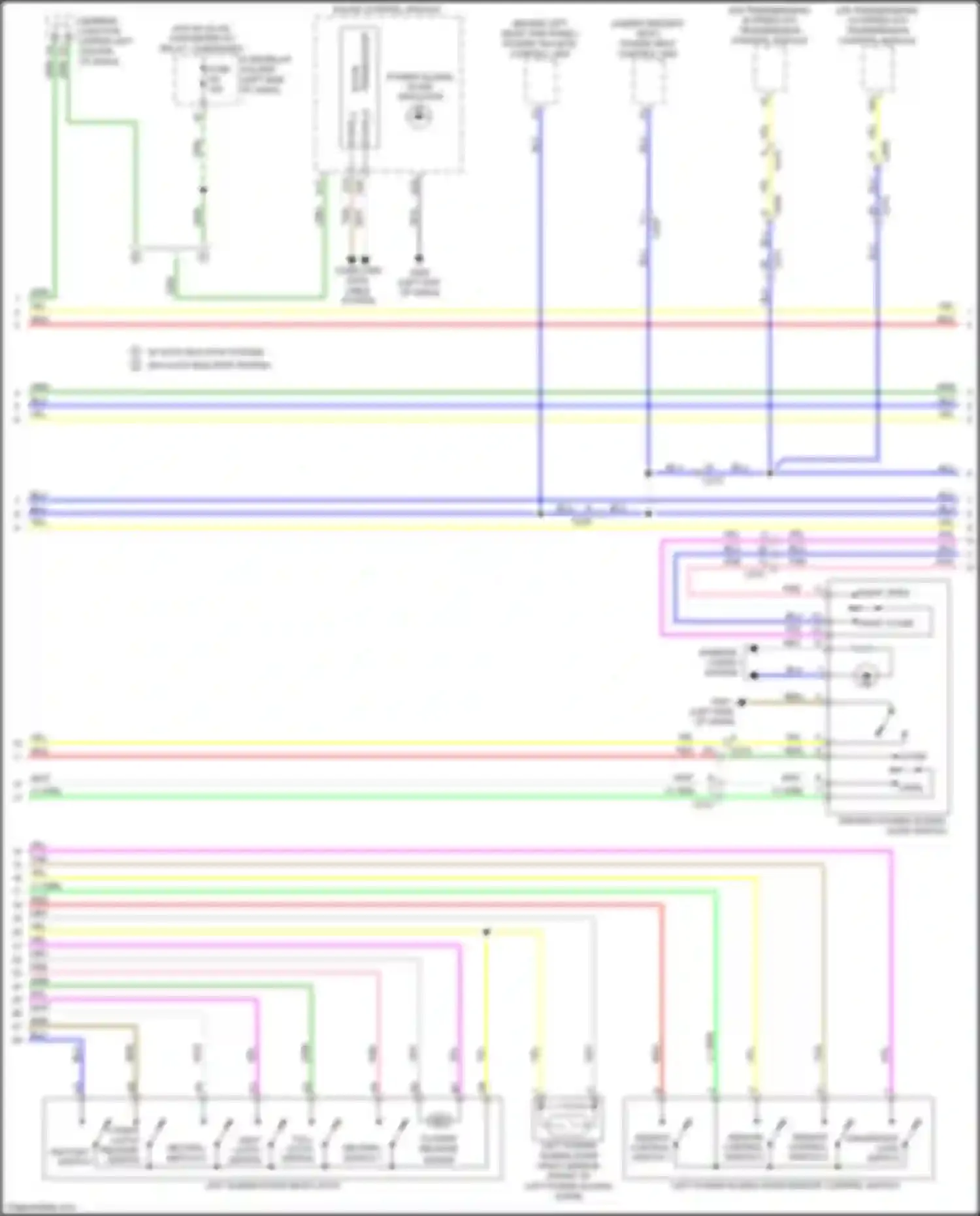 Wiring diagram remote control switch 1 for Honda Odyssey (North America) V facelift (2017-2020) (1 of 2)