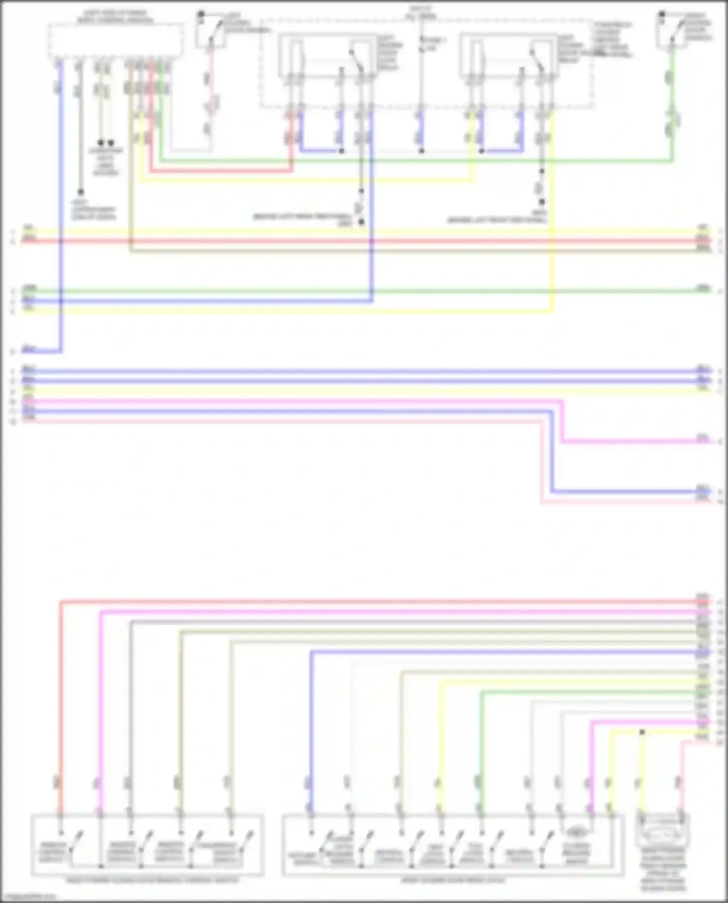 Wiring diagram remote control switch 3 for Honda Odyssey (North America) V facelift (2017-2020) (2 of 2)