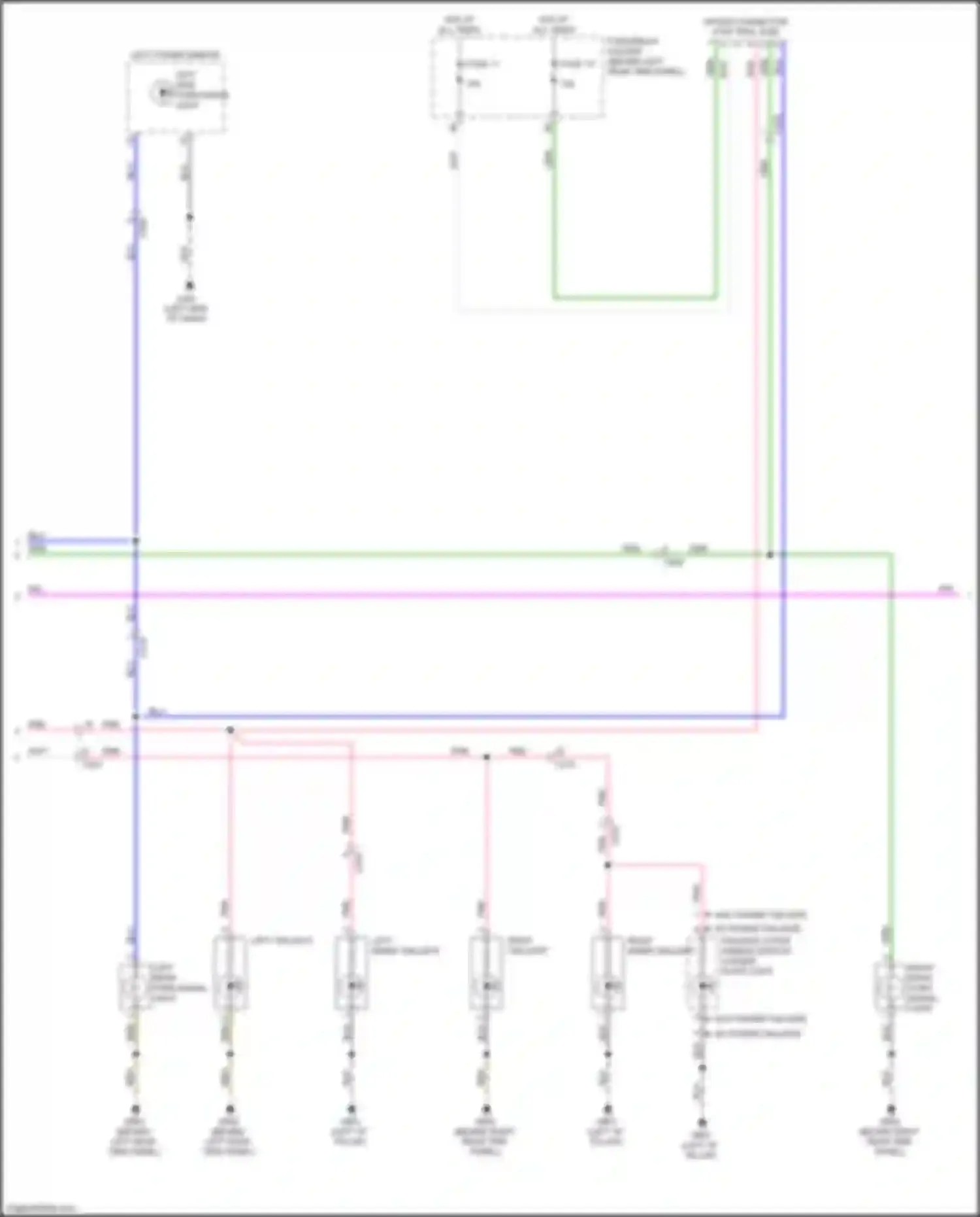 Wiring diagram tailgate outer handle switch/ license plate light for Honda Odyssey (North America) V facelift (2017-2020) (2 of 3)