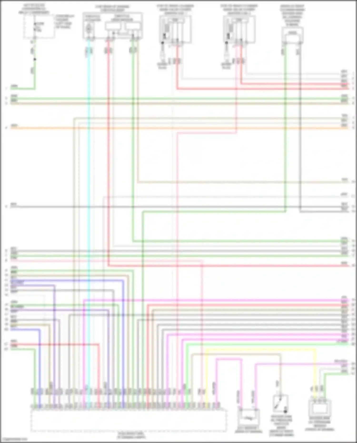 Wiring diagram throttle open sensor for Honda Odyssey (North America) V facelift (2017-2020) (2 of 2)