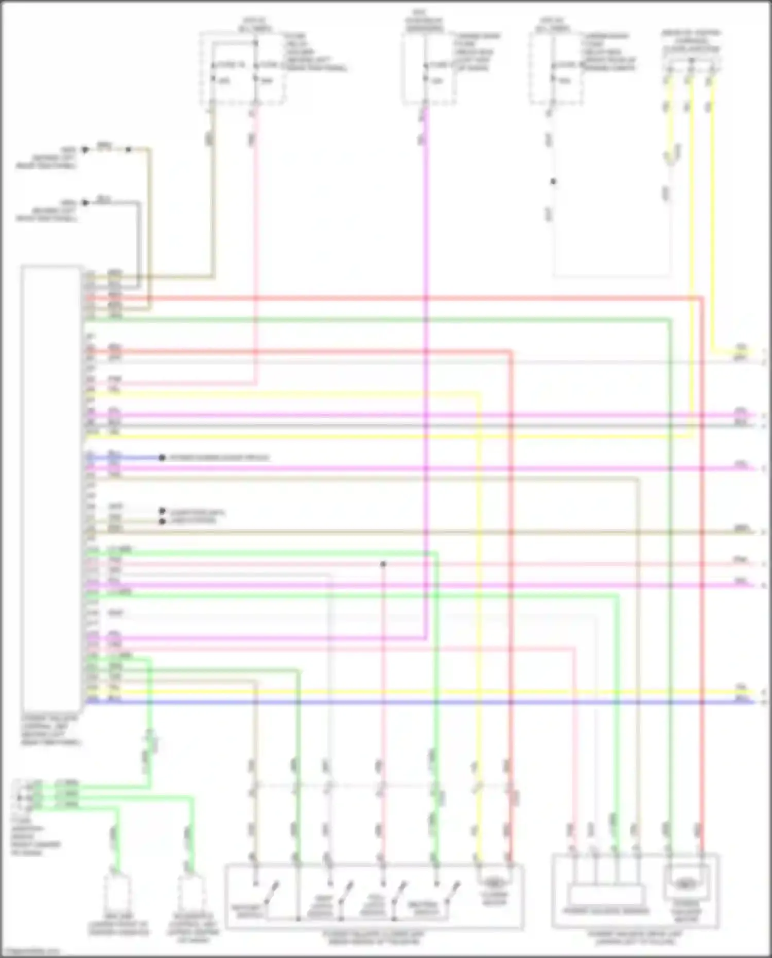 Wiring diagram under- dash fuse/ relay box for Honda Odyssey (North America) V facelift (2017-2020) (5 of 9)