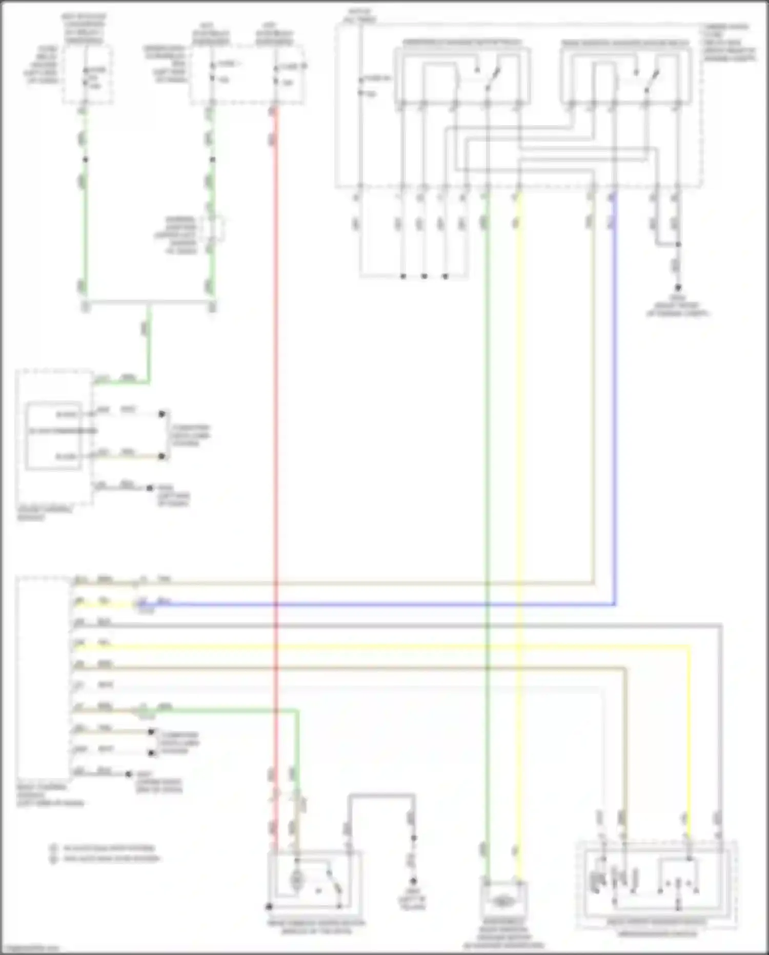 Wiring diagram under-dash fuse/relay box for Honda Odyssey (North America) V facelift (2017-2020) (19 of 63)