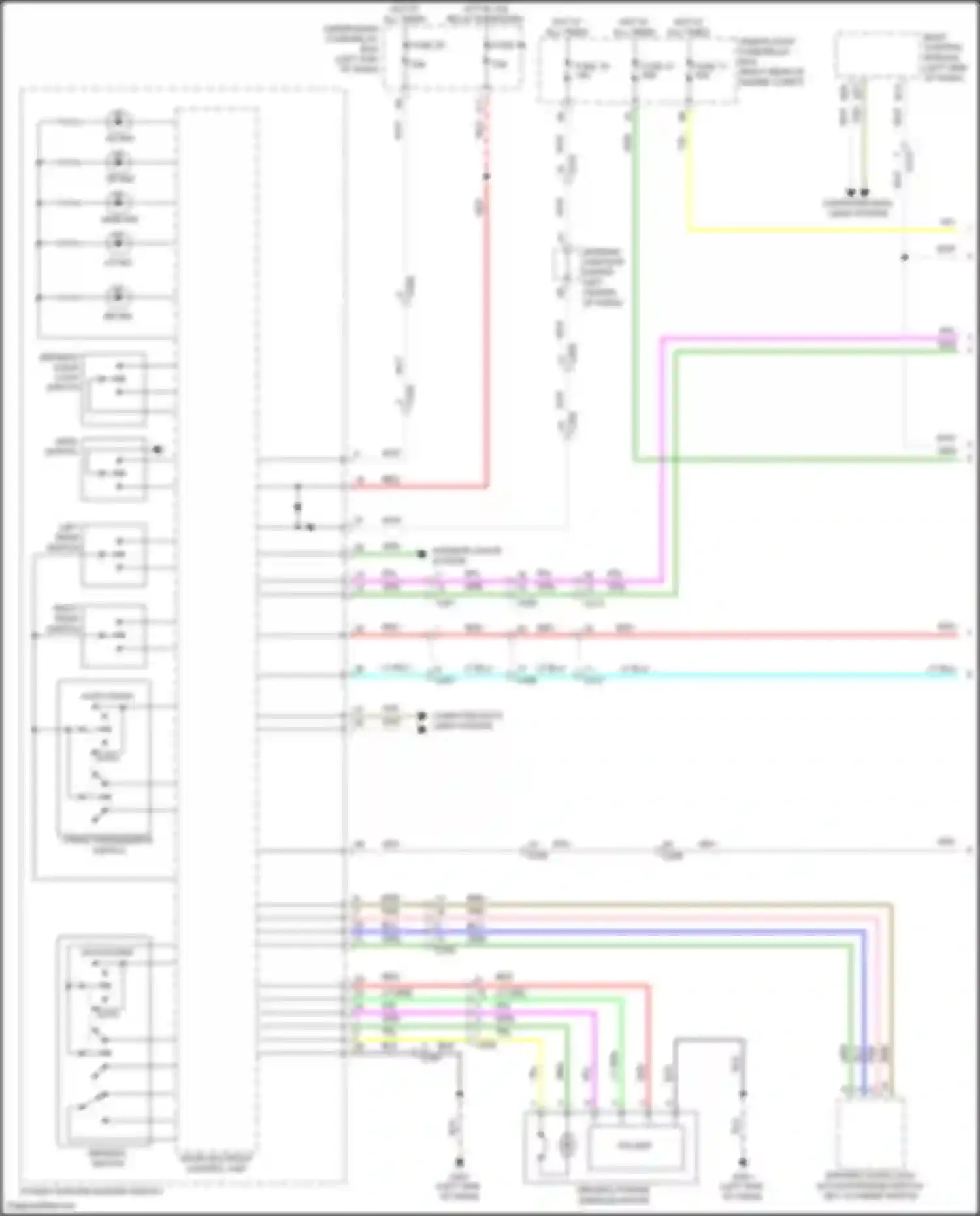 Wiring diagram under-dash fuse/relay box for Honda Odyssey (North America) V facelift (2017-2020) (57 of 63)