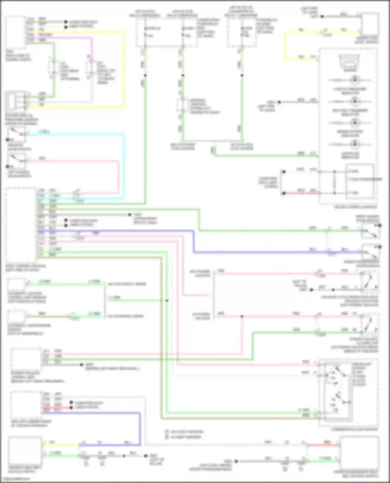 Wiring diagram under-dash fuse/relay box for Honda Odyssey (North America) V facelift (2017-2020) (33 of 63)