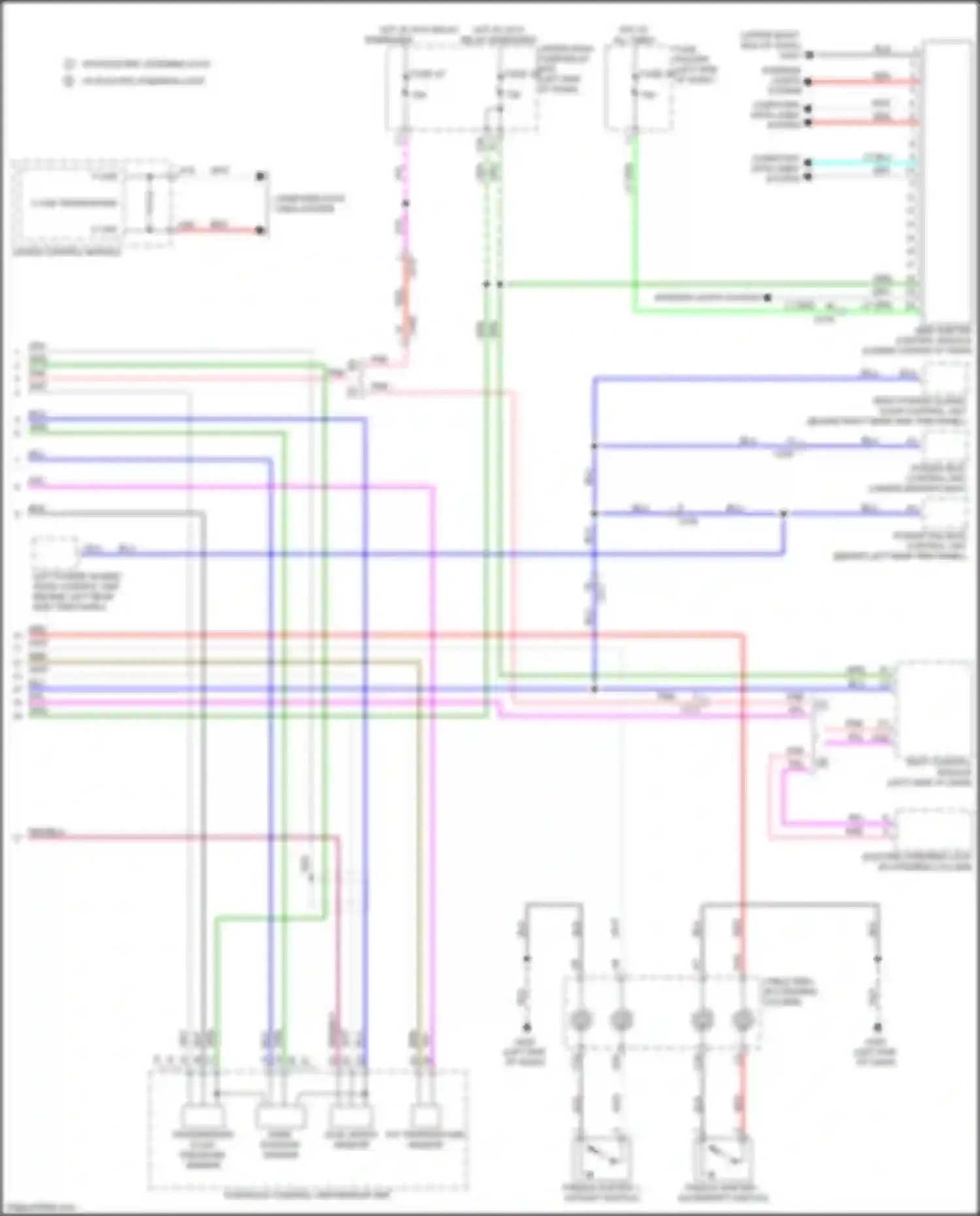 Wiring diagram under-dash fuse/relay box for Honda Odyssey (North America) V facelift (2017-2020) (30 of 63)