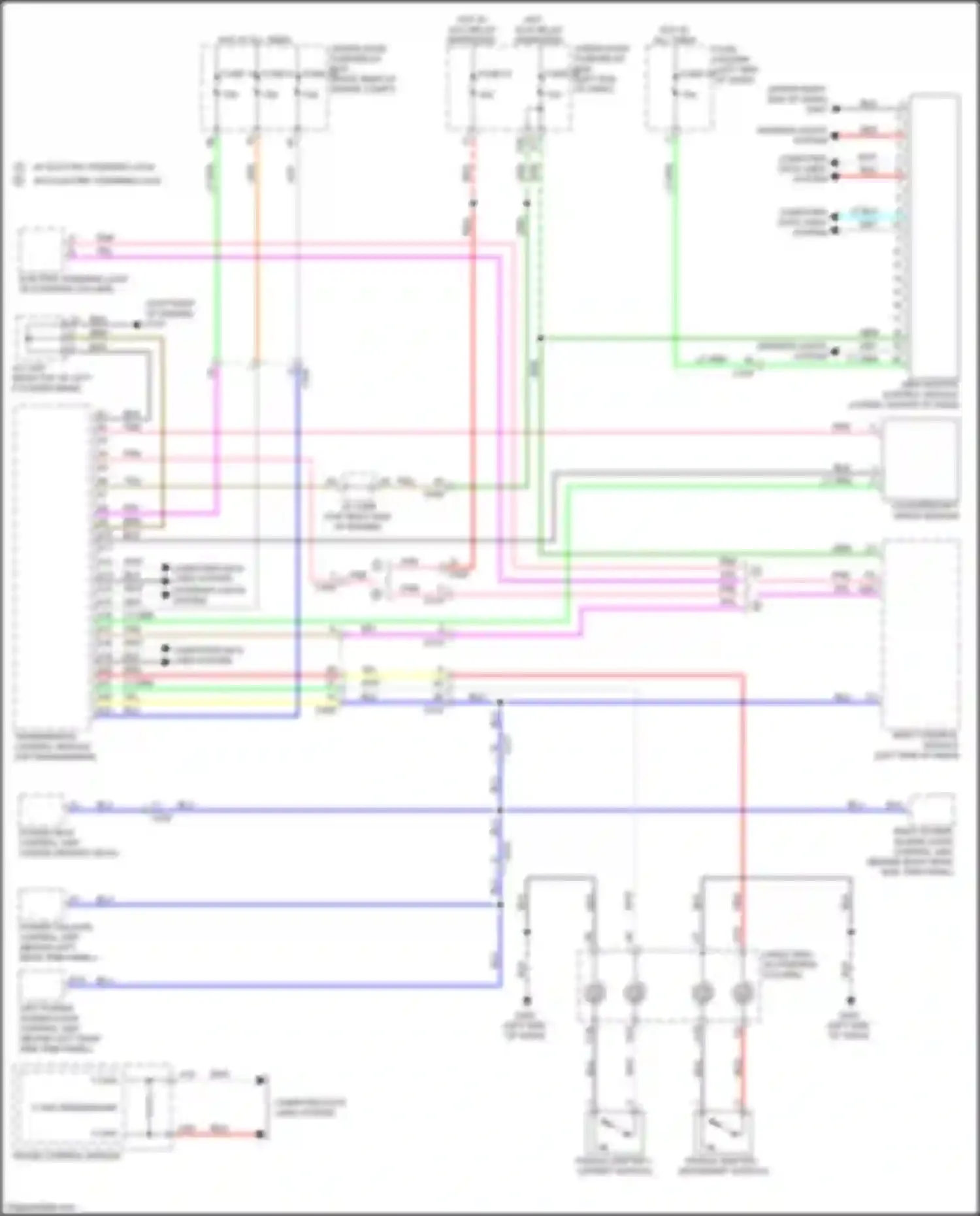 Wiring diagram under-dash fuse/relay box for Honda Odyssey (North America) V facelift (2017-2020) (29 of 63)