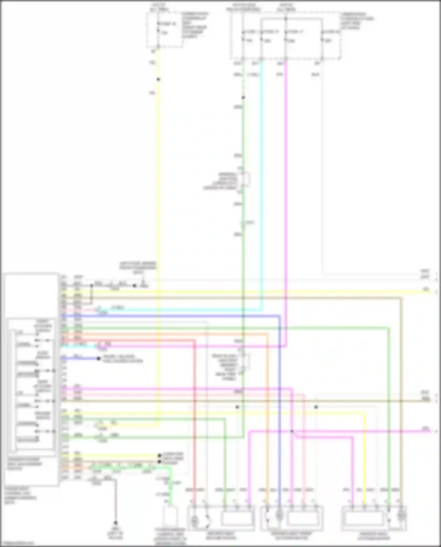 Wiring diagram under-dash fuse/relay box for Honda Odyssey (North America) V facelift (2017-2020) (46 of 63)