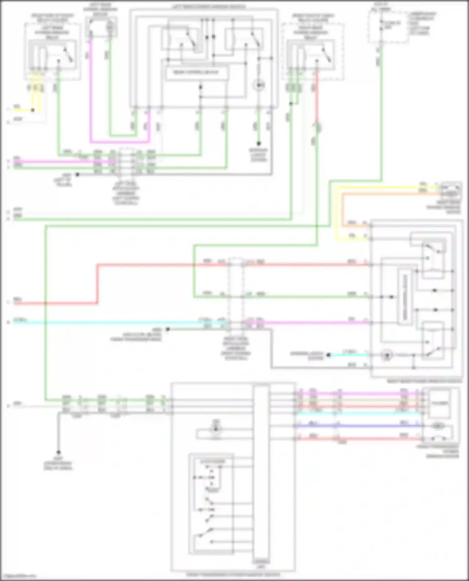 Wiring diagram under-dash fuse/relay box for Honda Odyssey (North America) V facelift (2017-2020) (58 of 63)