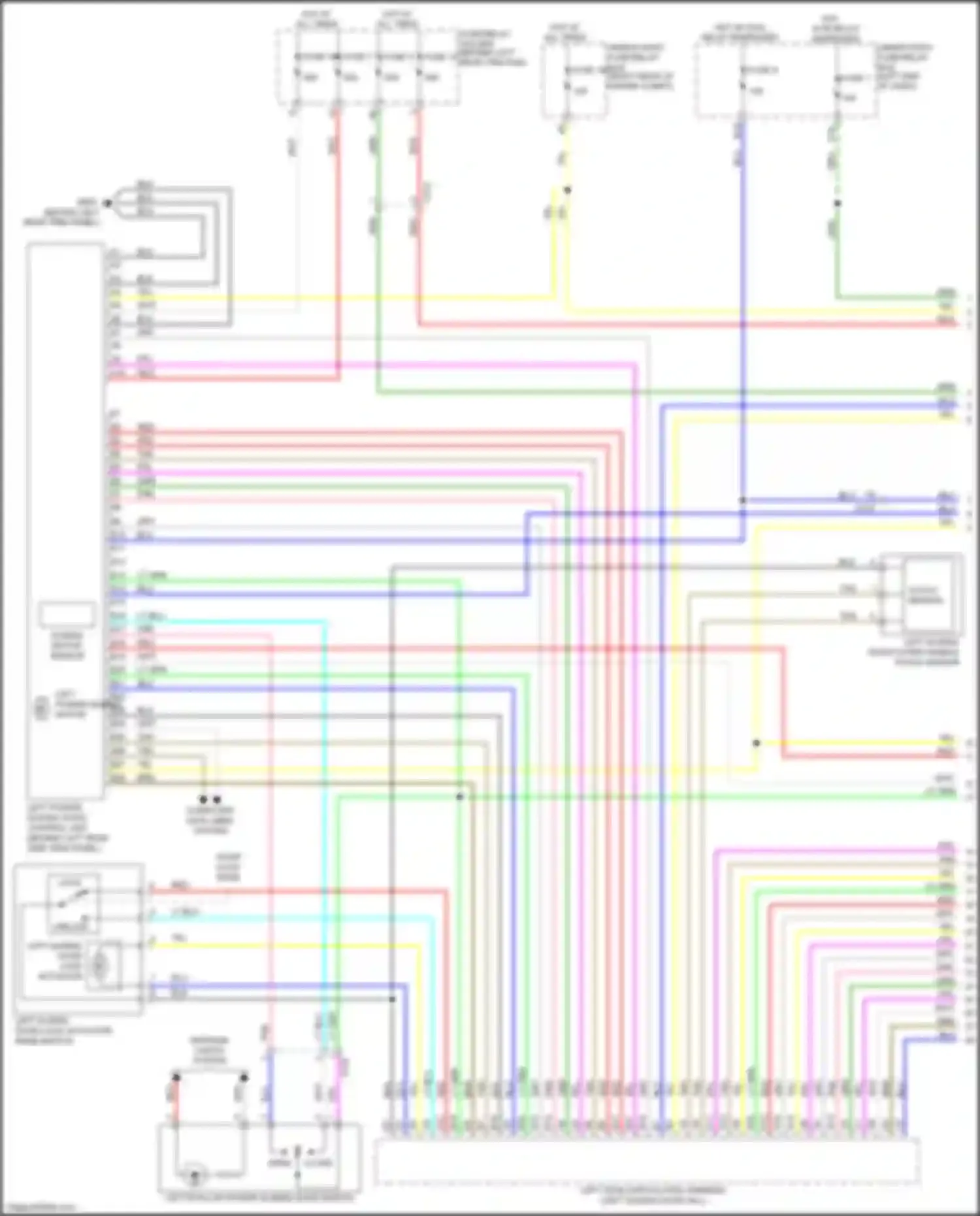 Wiring diagram under-dash fuse/relay box for Honda Odyssey (North America) V facelift (2017-2020) (8 of 63)