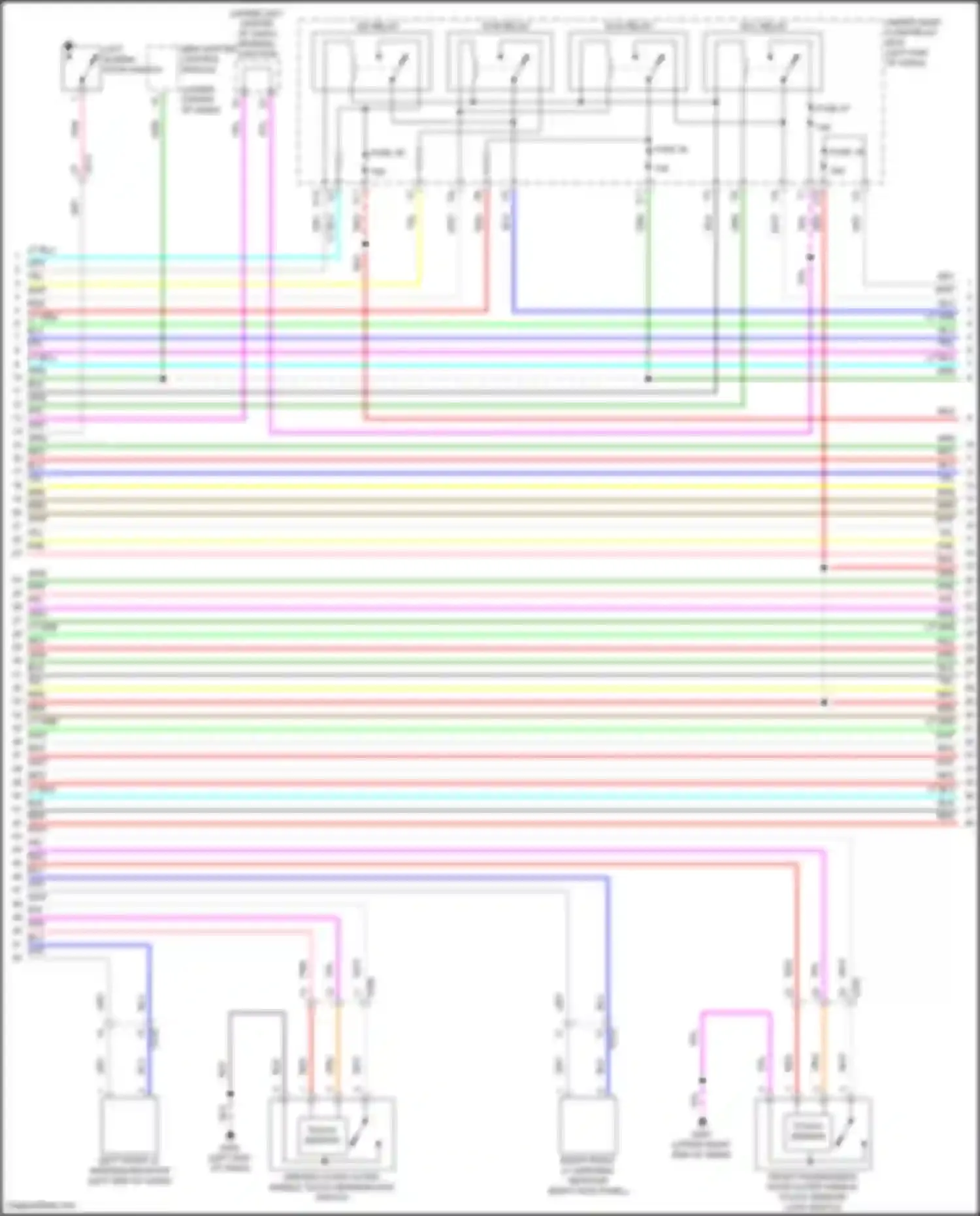 Wiring diagram under-dash fuse/relay box for Honda Odyssey (North America) V facelift (2017-2020) (11 of 63)