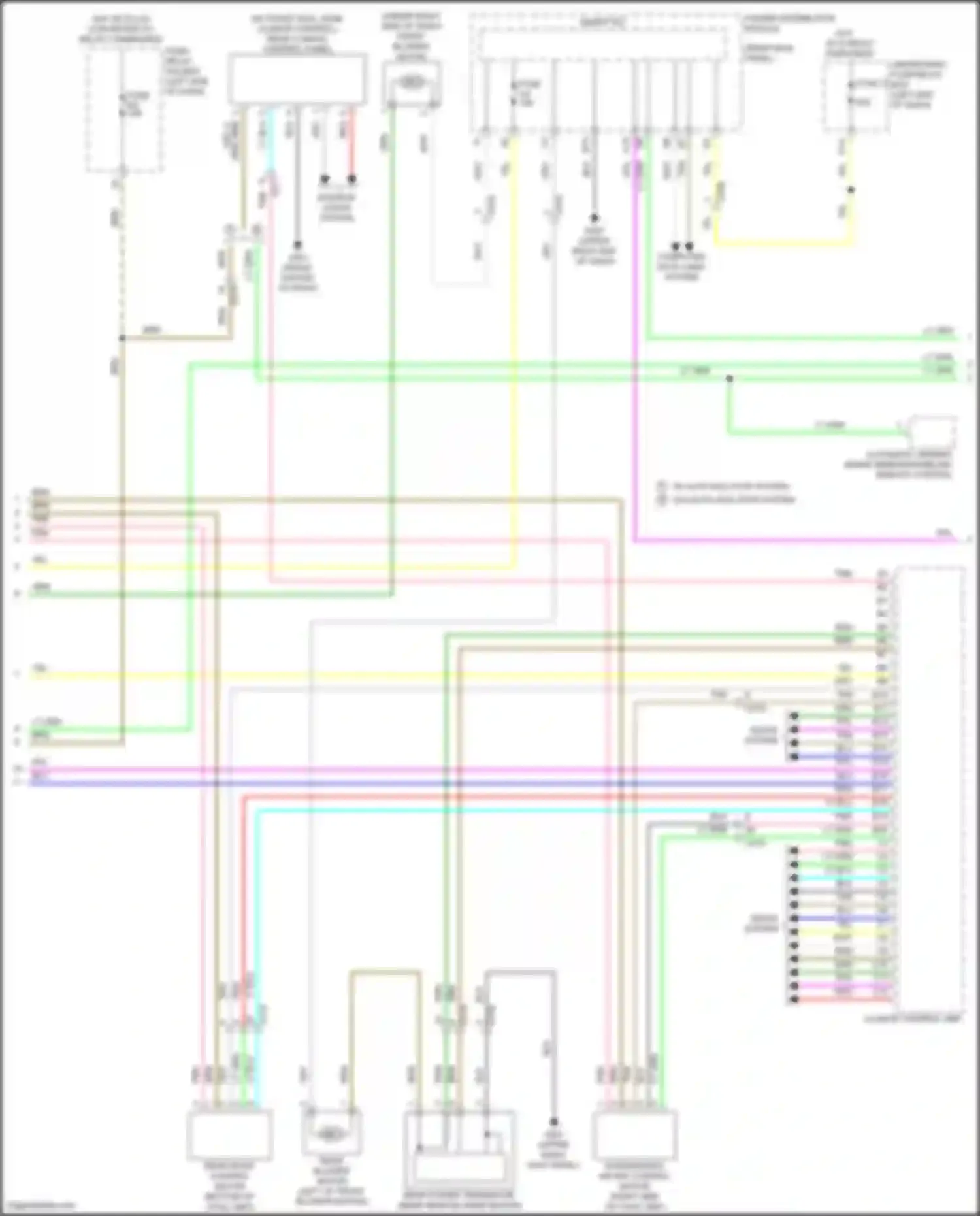 Wiring diagram under-dash fuse/relay box for Honda Odyssey (North America) V facelift (2017-2020) (21 of 63)