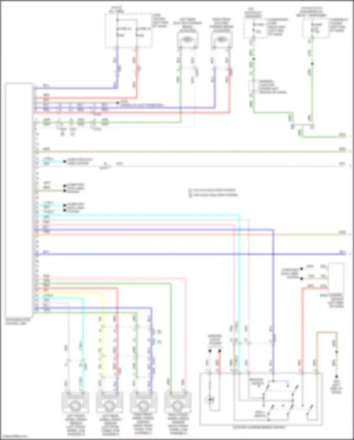 Wiring diagram vsa modulator control unit for Honda Odyssey (North America) V facelift (2017-2020) (1 of 8)