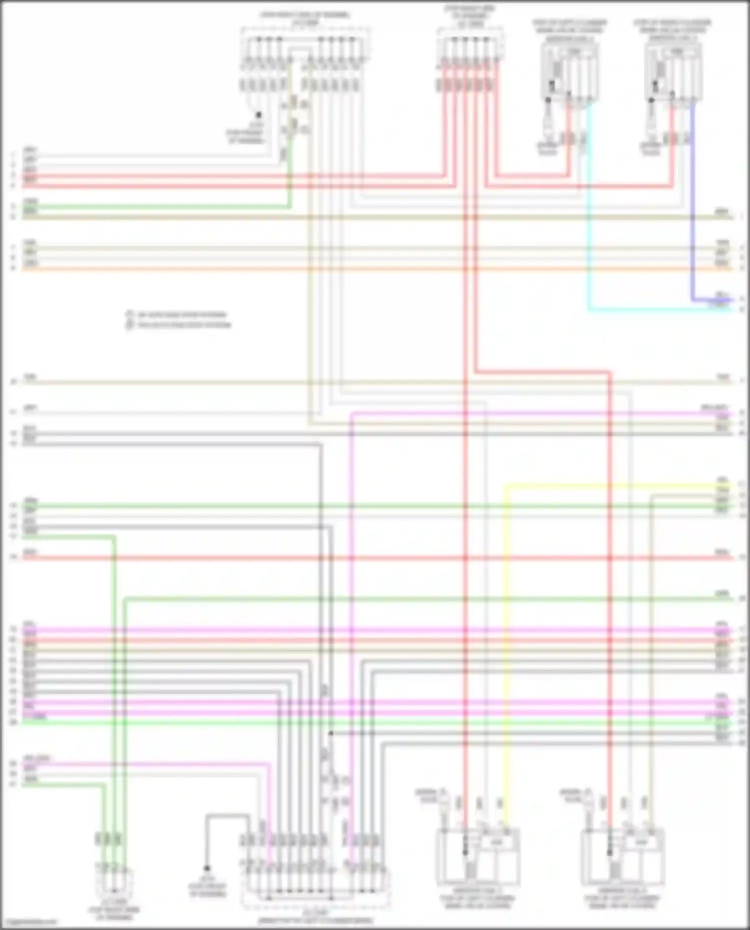 Wiring diagram w/ auto idle stop system w/o auto idle stop system for Honda Odyssey (North America) V facelift (2017-2020) (19 of 22)