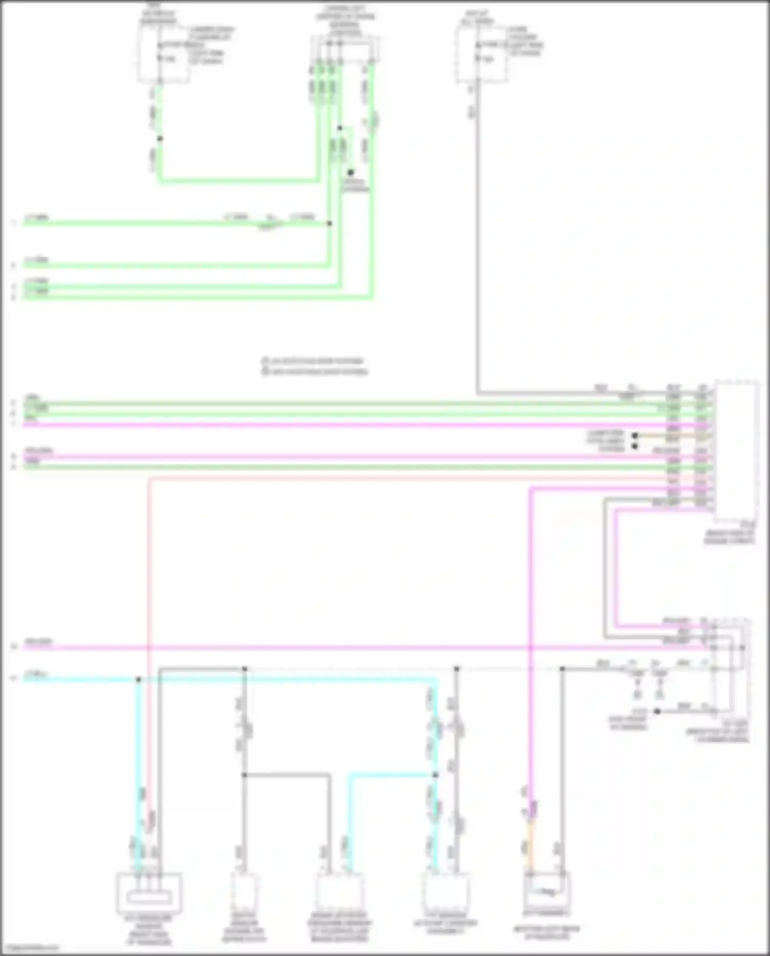 Wiring diagram w/ auto idle stop system w/o auto idle stop system for Honda Odyssey (North America) V facelift (2017-2020) (5 of 22)