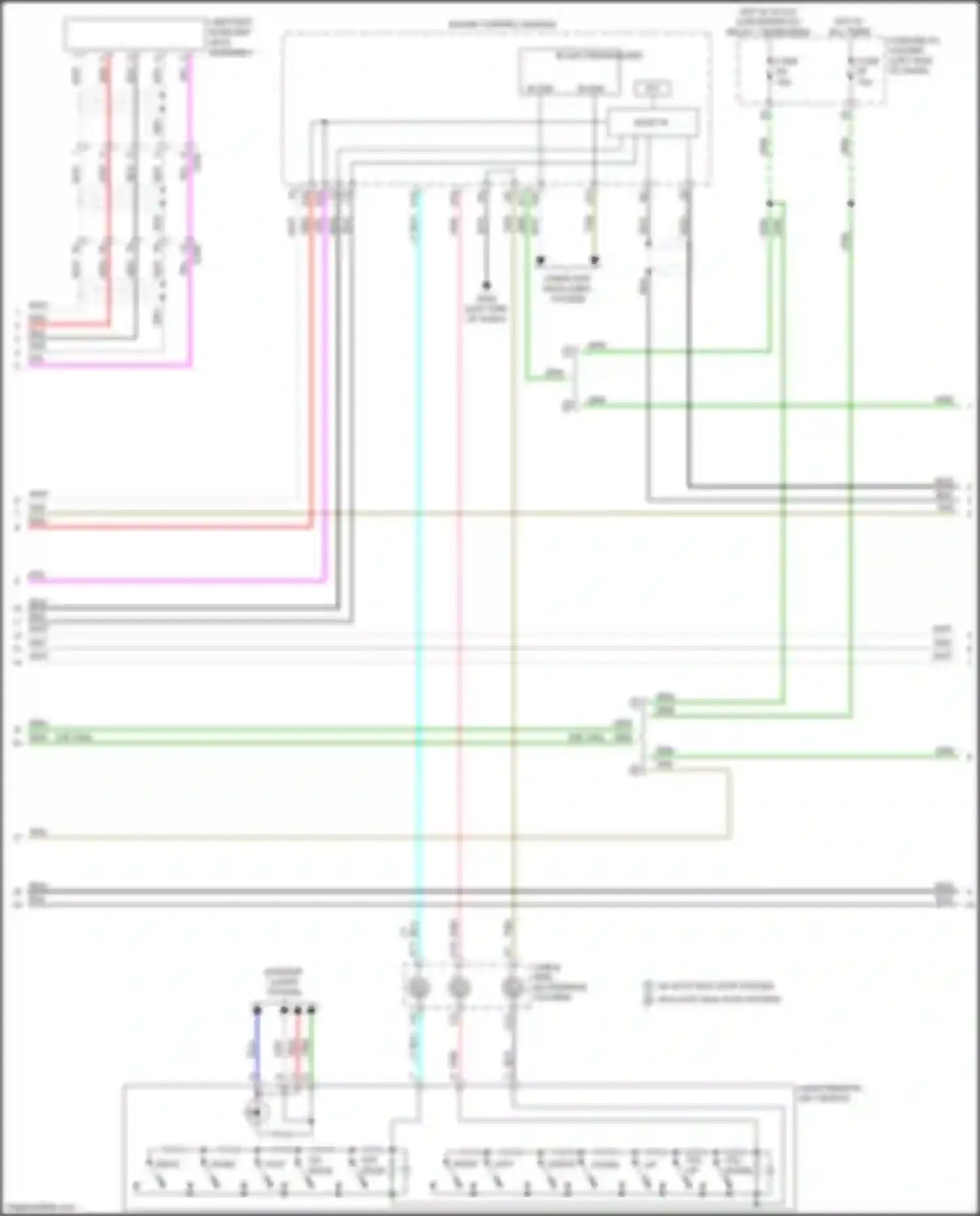 Wiring diagram w/ auto idle stop system w/o auto idle stop system for Honda Odyssey (North America) V facelift (2017-2020) (13 of 22)