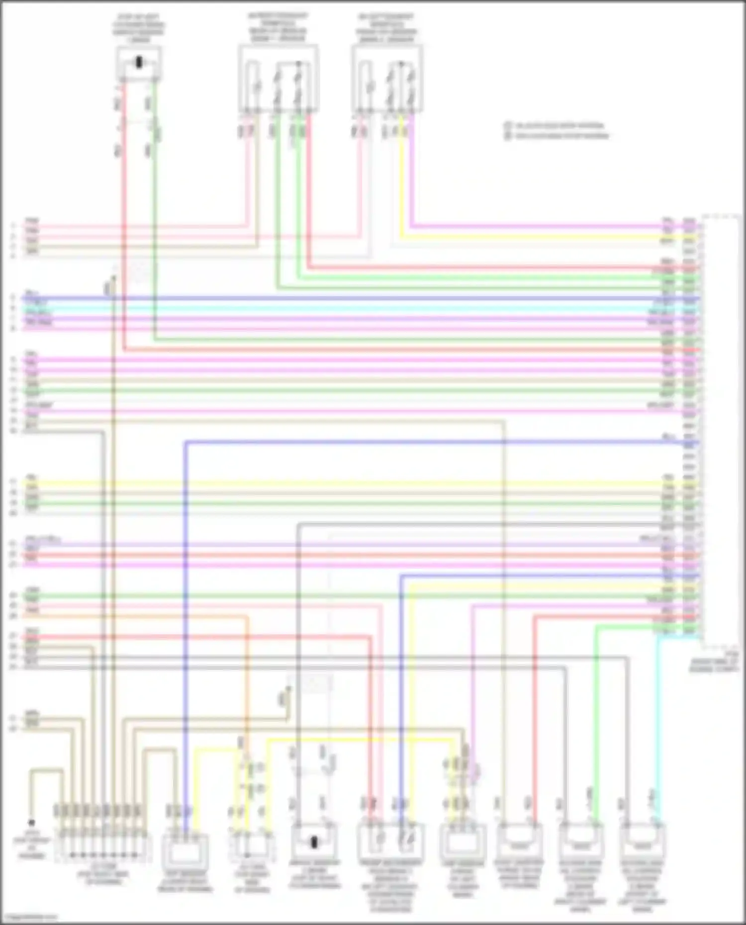 Wiring diagram w/ auto idle stop system w/o auto idle stop system for Honda Odyssey (North America) V facelift (2017-2020) (22 of 22)