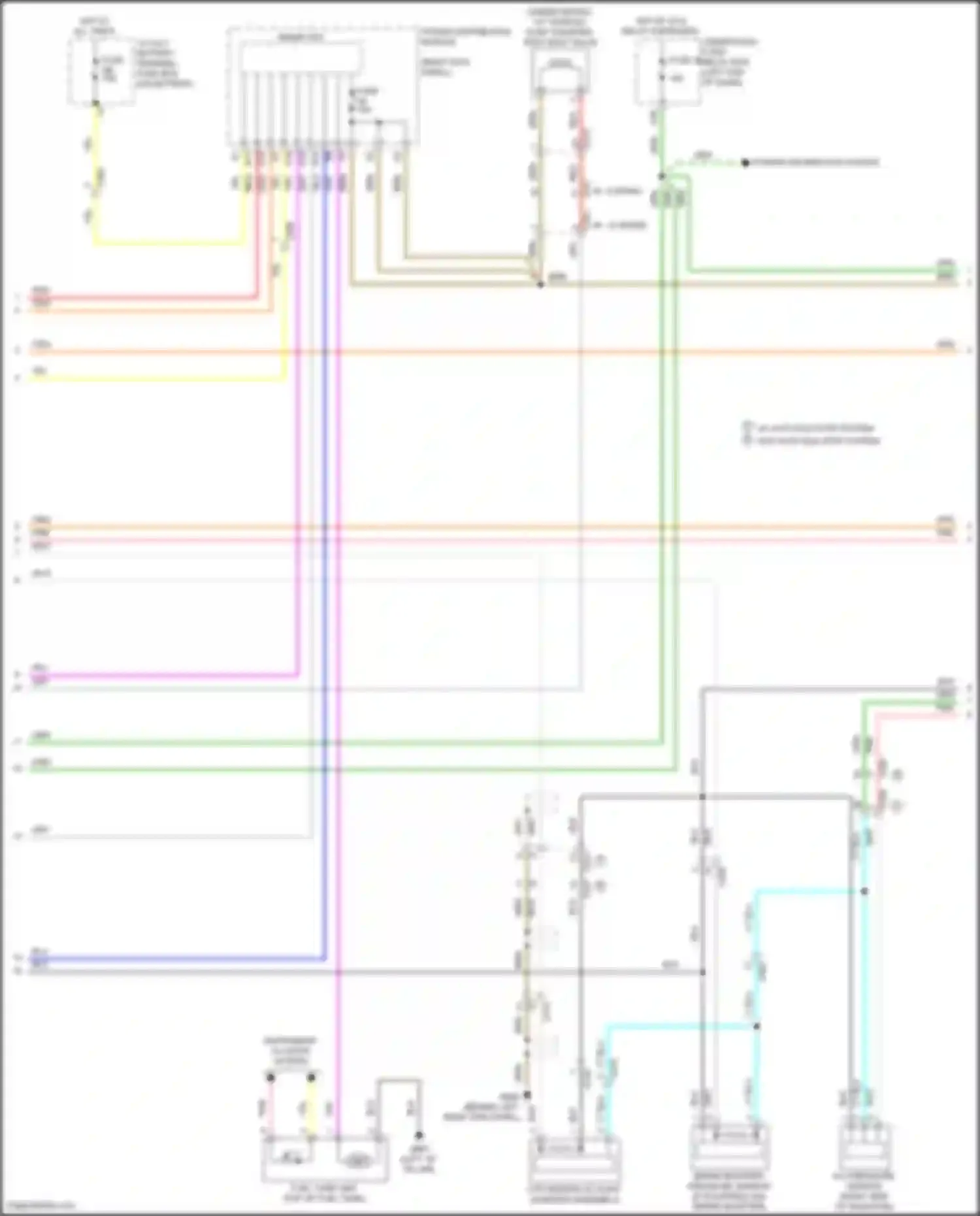 Wiring diagram w/ auto idle stop system w/o auto idle stop system for Honda Odyssey (North America) V facelift (2017-2020) (18 of 22)