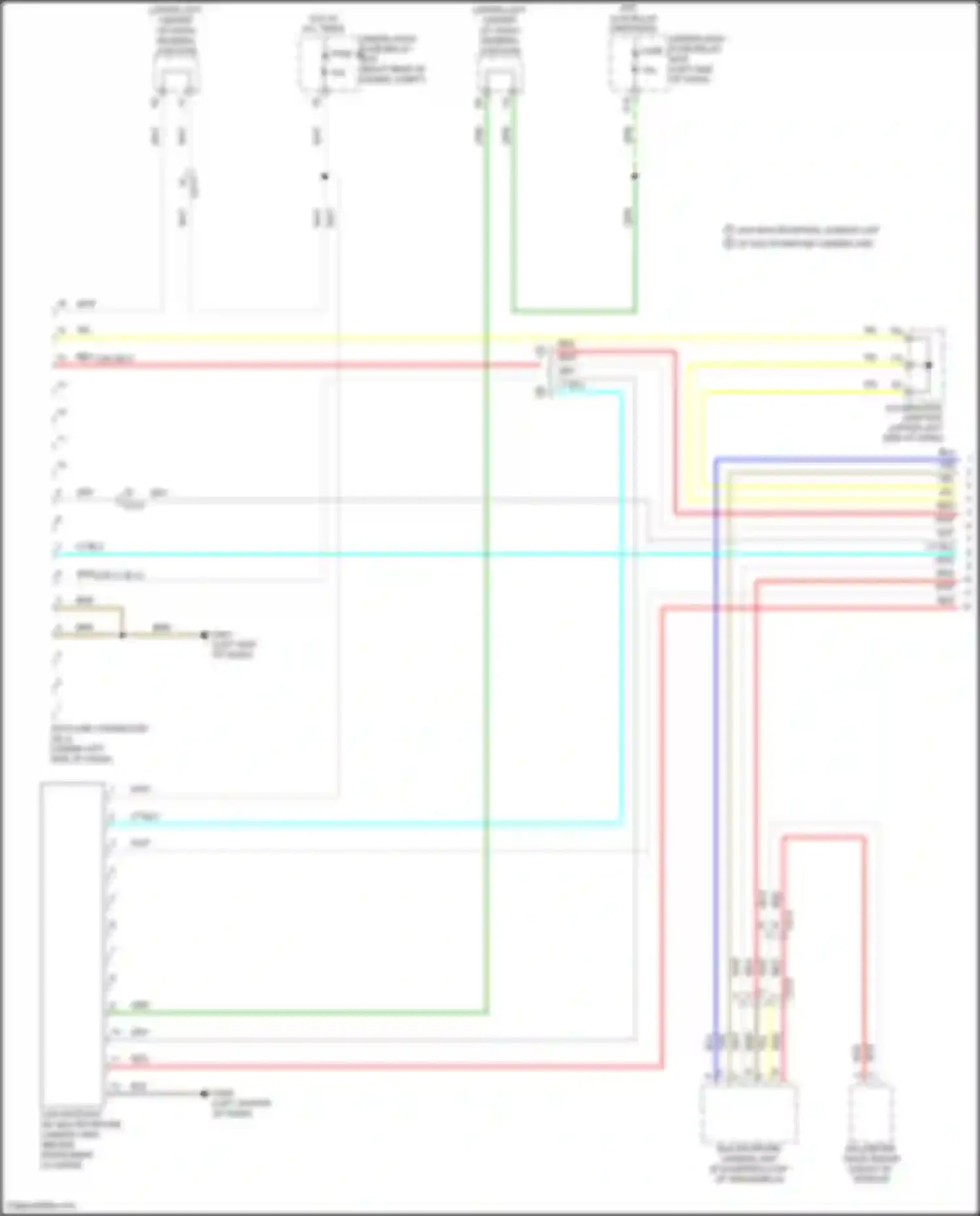 Wiring diagram w/o multipurpose camera unit w/ multipurpose camera unit for Honda Odyssey (North America) V facelift (2017-2020) (1 of 1)