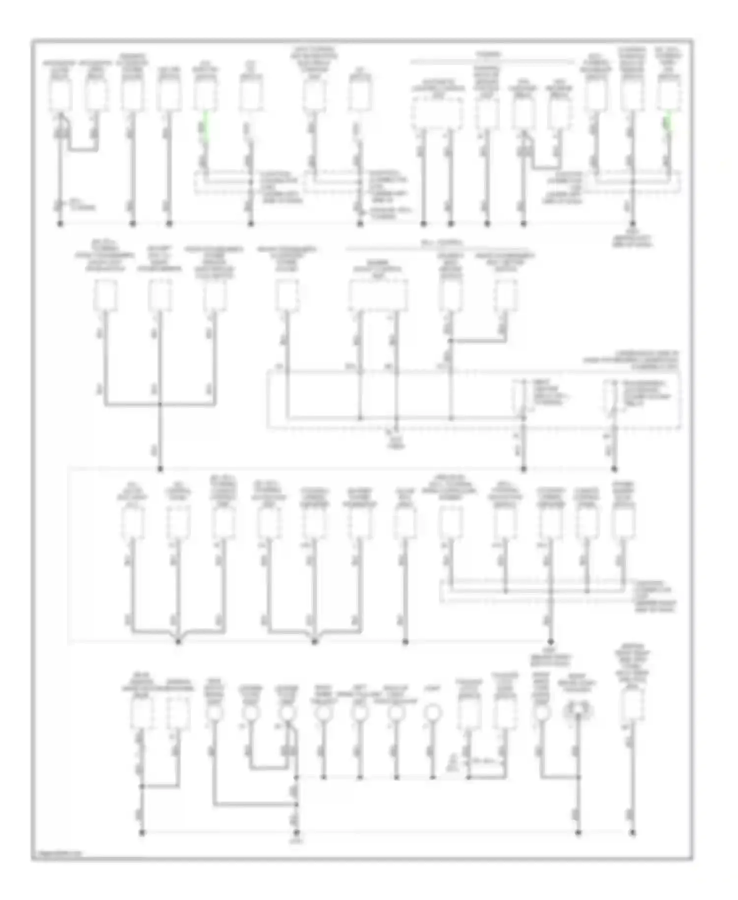 Odyssey Honda I (2004-2009): Ground distribution circuit (3 of 4)
