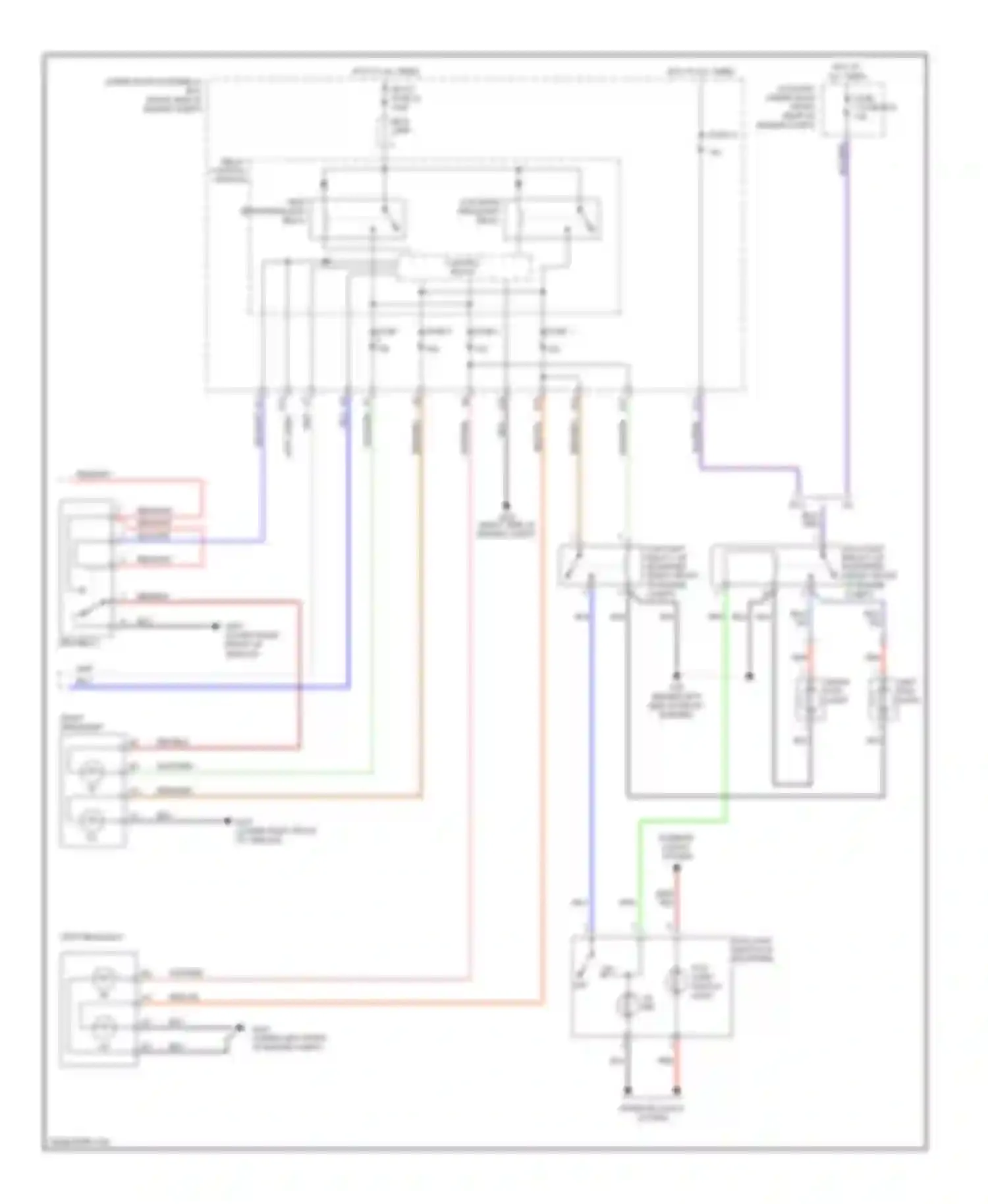 Odyssey Honda I (2004-2009): Headlights circuit, except touring with drl (2 of 2)