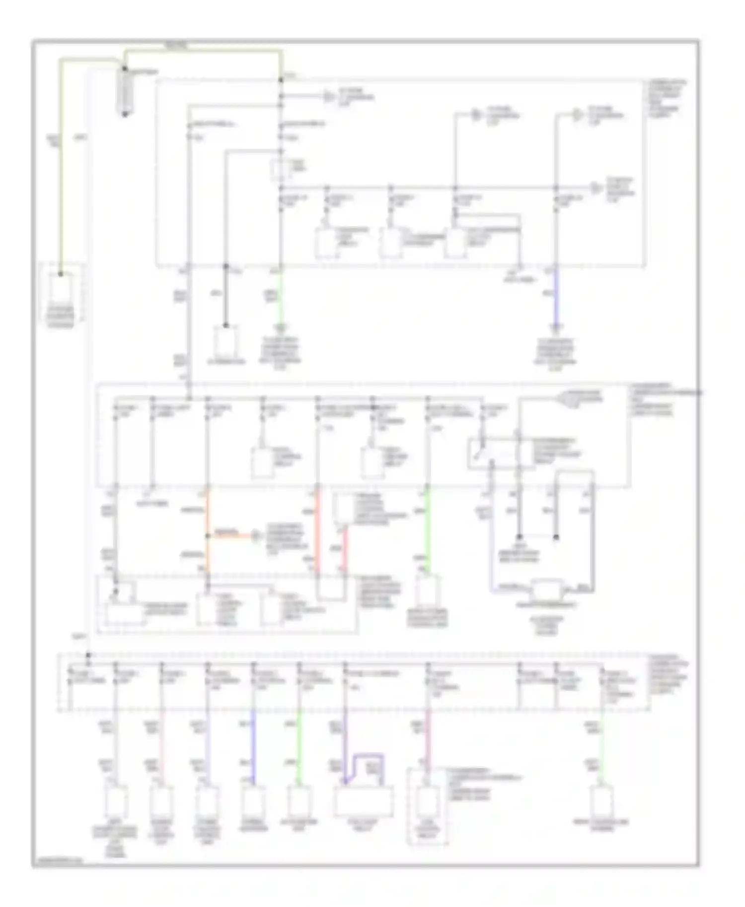 Odyssey Honda I (2004-2009): Power distribution circuit (1 of 6)